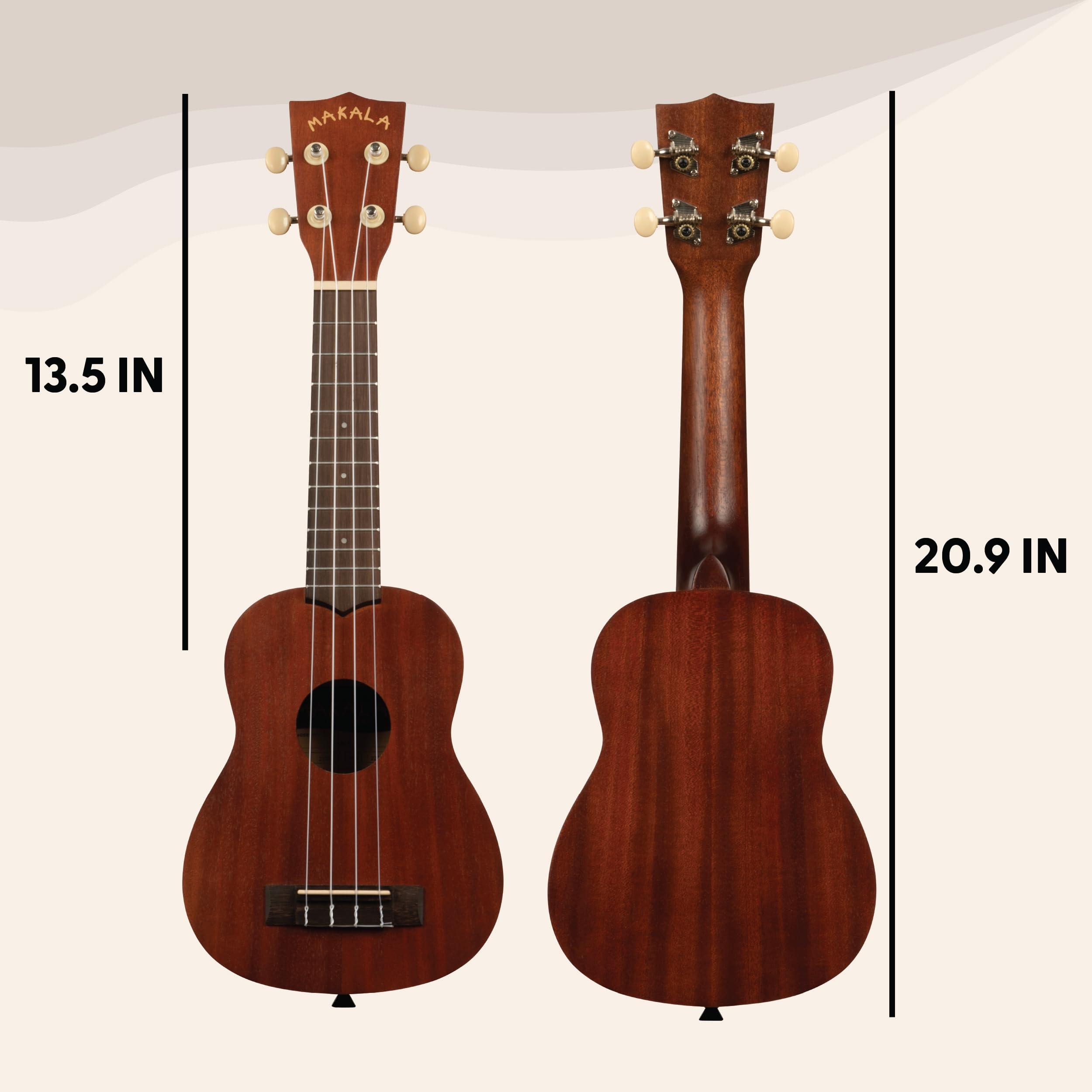 Kala Makala Classic 21 Inch Ukulele - Entry Level with Vintage Look, 12 Nickel Frets, and Excellent Sound for Beginners, Classrooms - Soprano - Image 4
