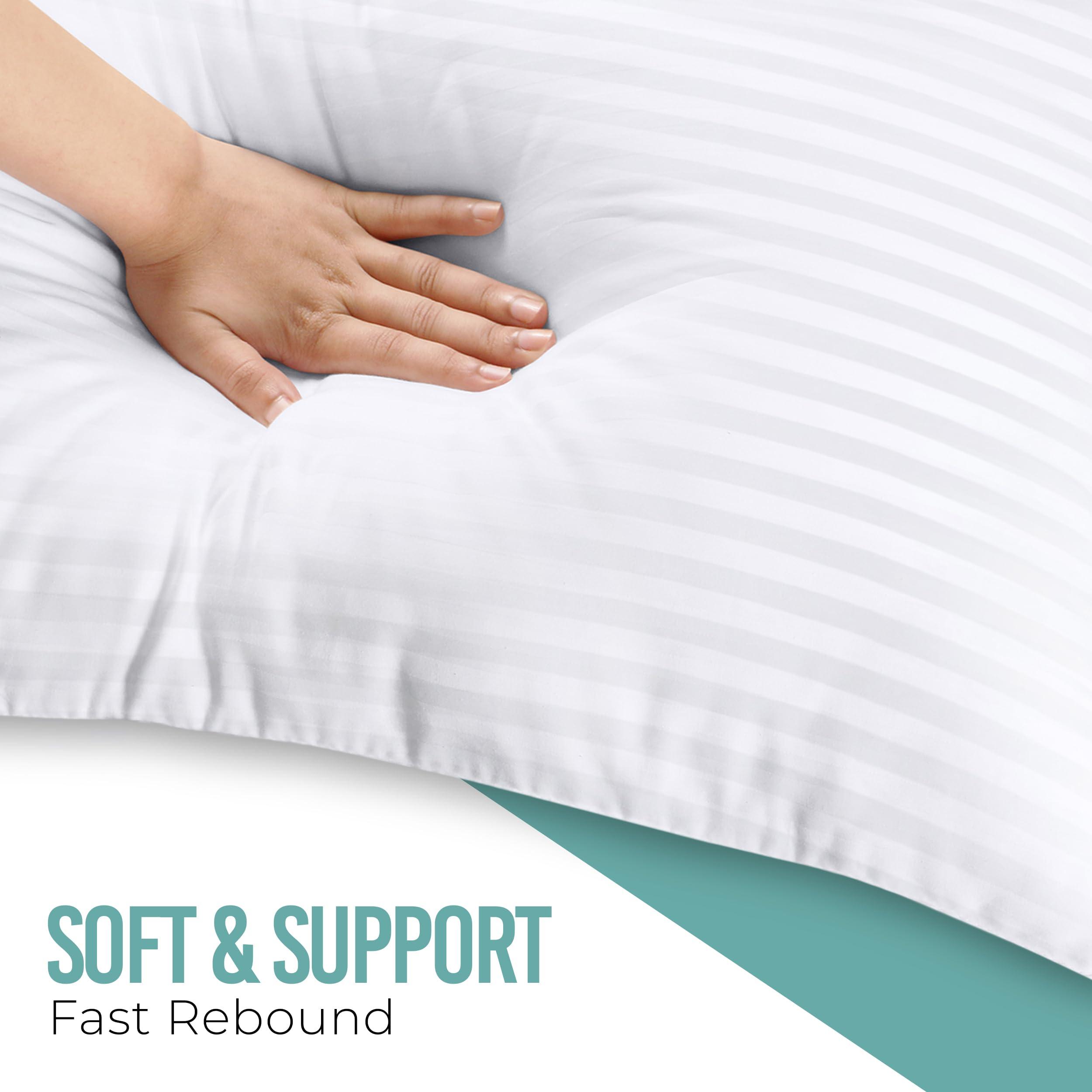 Utopia Bedding Pillows Queen Size Set of 2 (White),Hotel Pillows, Cooling Pillow for Side, Back or Stomach Sleepers - Image 9