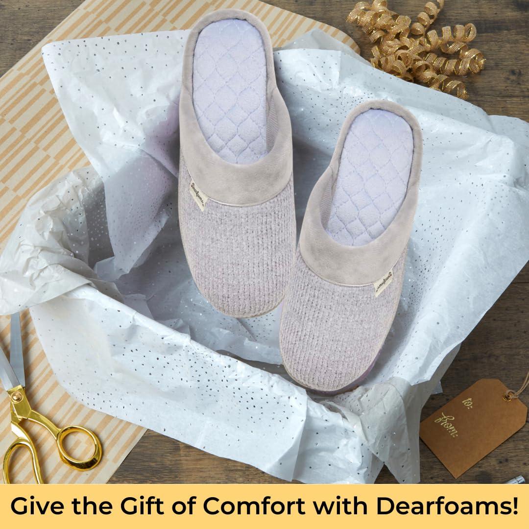 Dearfoams Women's Samantha Knit Closed Toe Scuff Slipper - Image 6