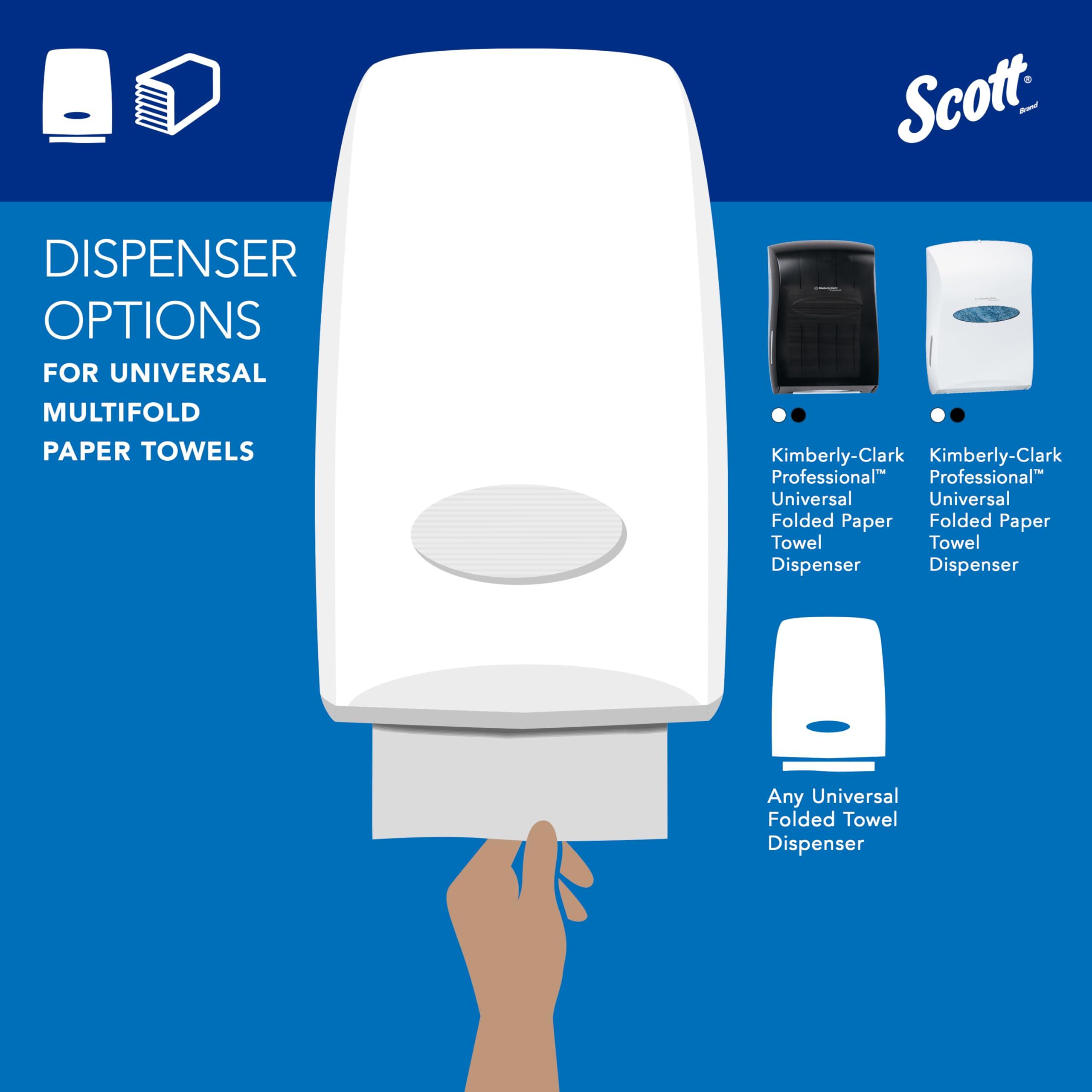 Scott® Professional Universal Multifold Paper Towels, Bulk (01840), Absorbency Pockets, White, 9.2" x 9.4" Towel, Compressed, Space-Saving Case (250 Sheets/Pack, 16 Packs/Case, 4,000 Sheet Total) - Image 5