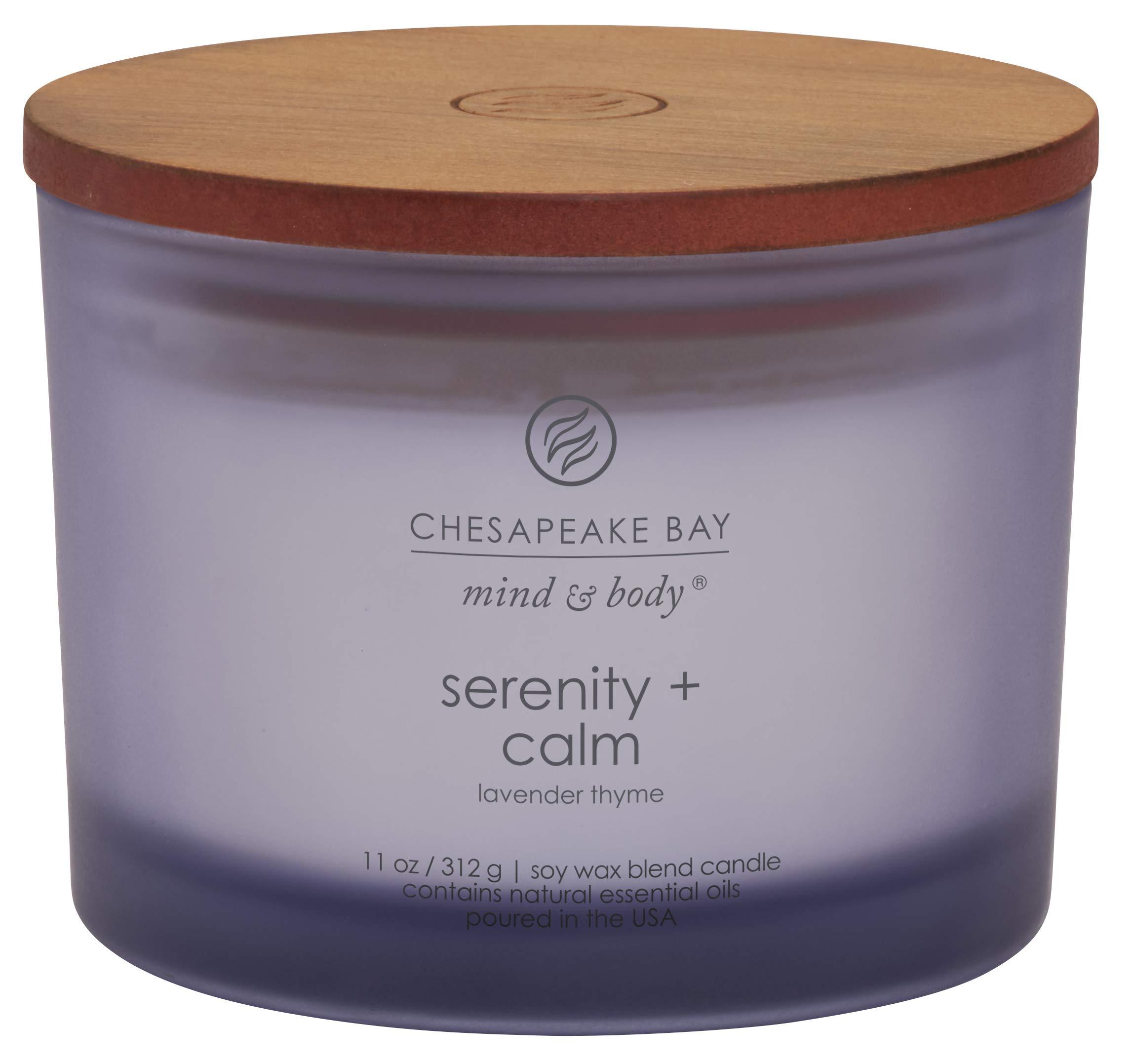 Chesapeake Bay Candle Scented Candle Serenity + Calm (Lavender Thyme) Coffee Table Home Décor