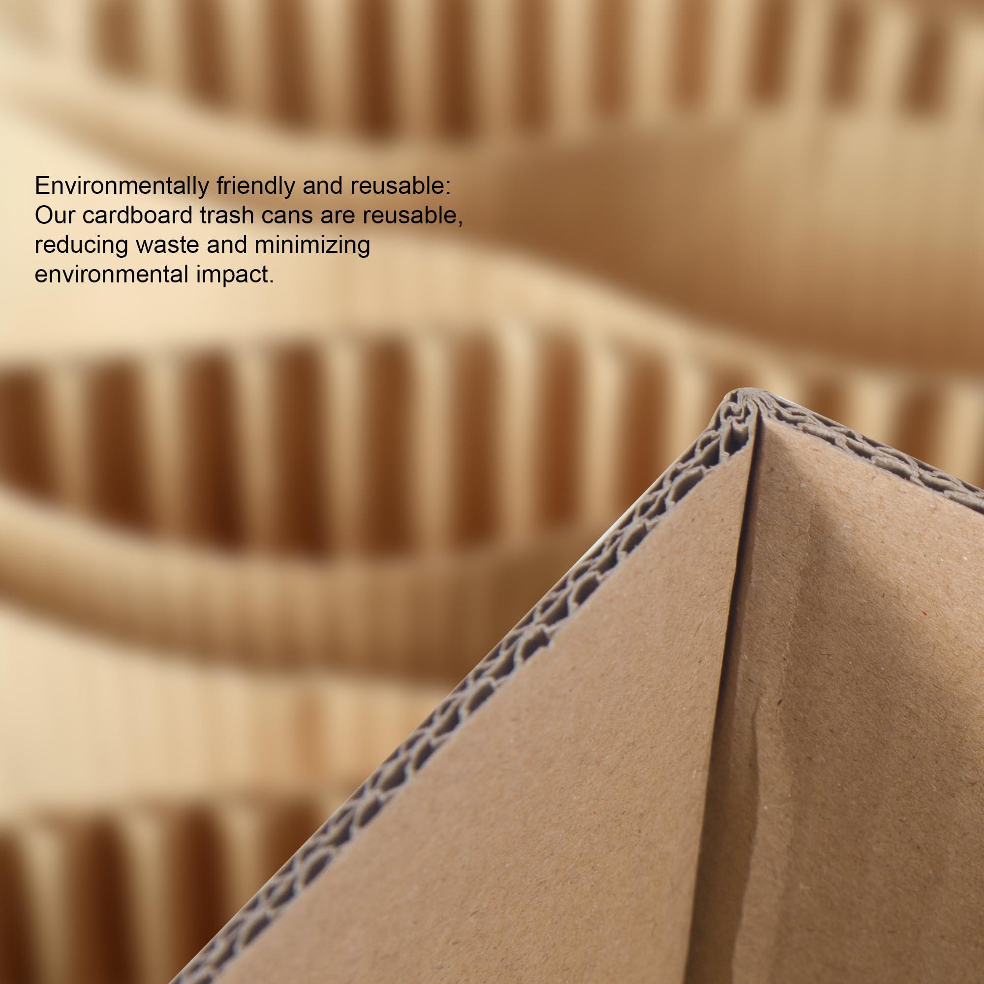40 Gallon cardboard trash cans for events (Pack of 10)， With 20 Liners Included，Be applicableOutdoor Events pop up trash cans for parties，Reusable Portable Garbage Can - Image 7