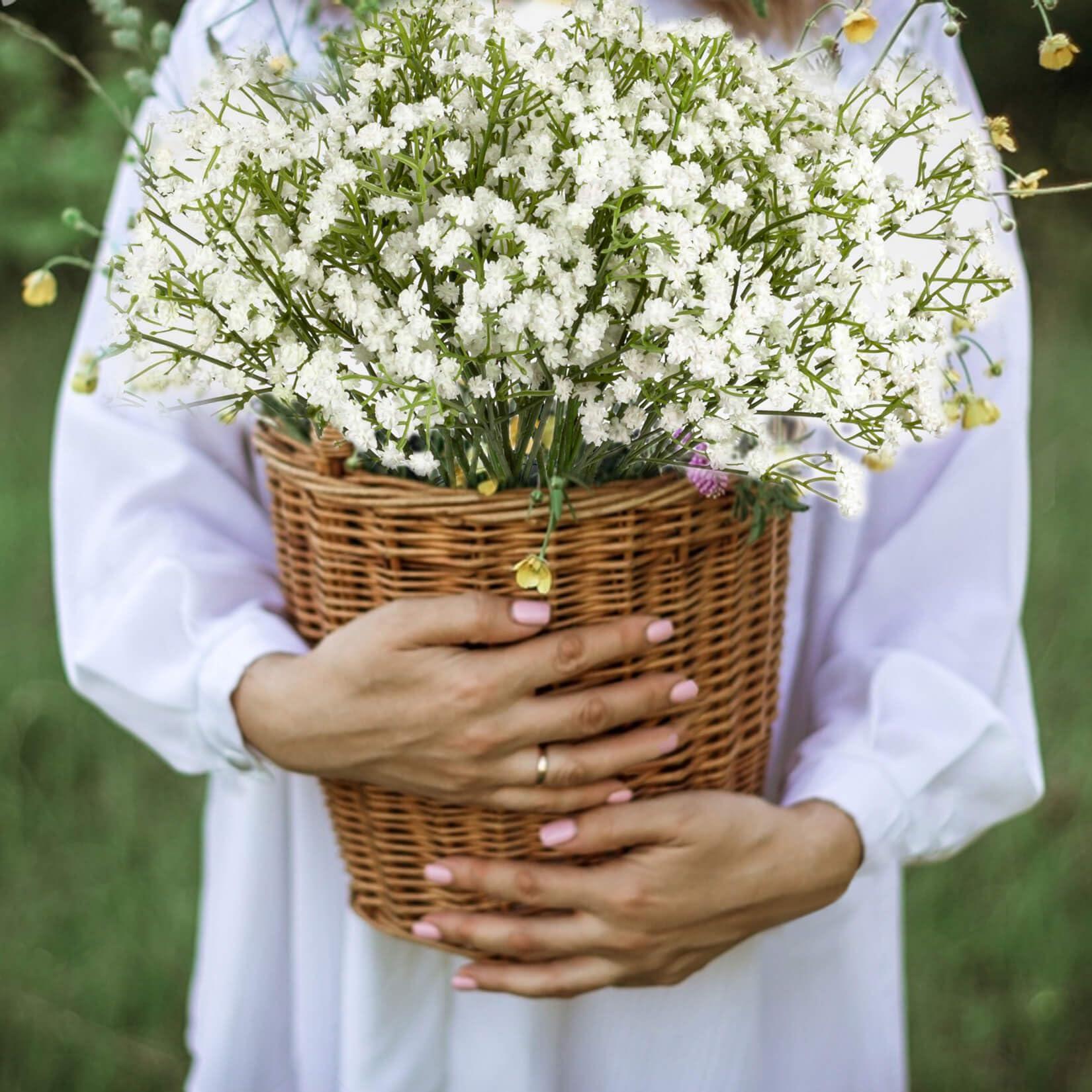 Sukh 10PCS Baby Breath Artificial Flowers Fake Babys Breath Gypsophila Flowers Bulk Realistic Artificial Flowers Bouquet Flores Artificiales para Decoracion for Wedding Party Home Decoration - Image 7