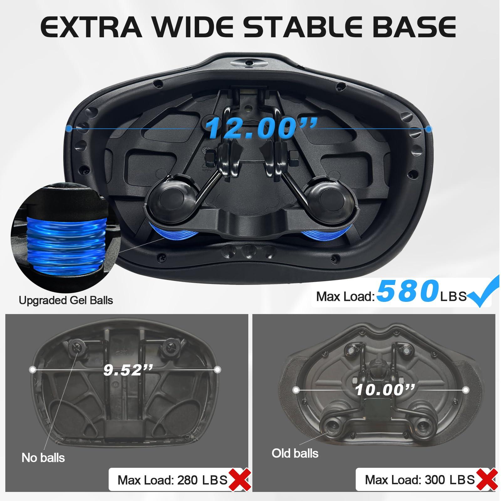 2024 New Noseless Bike Seat Cushion for Men & Women - Extra Padding & Comfort Wide Bicycle Seat, Oversized Comfortable Saddle for Peloton Bikes, Exercise Bikes, Electric Bikes, Cruiser Bikes - Image 2