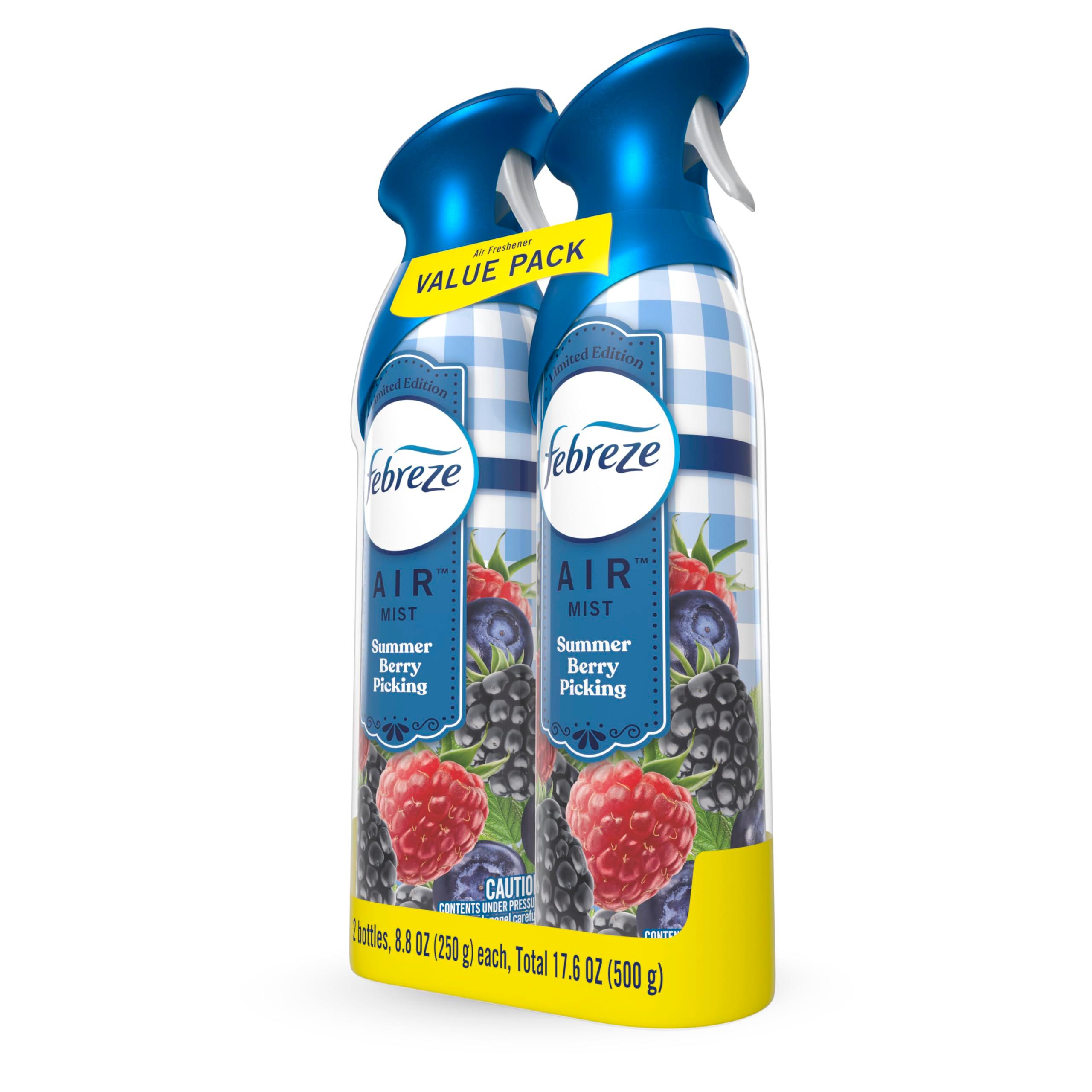 Febreze Air Freshener Spray, Odor-Fighting Room Spray, Summer Berry Picking Scent, 8.8oz, 2 Count - Image 11