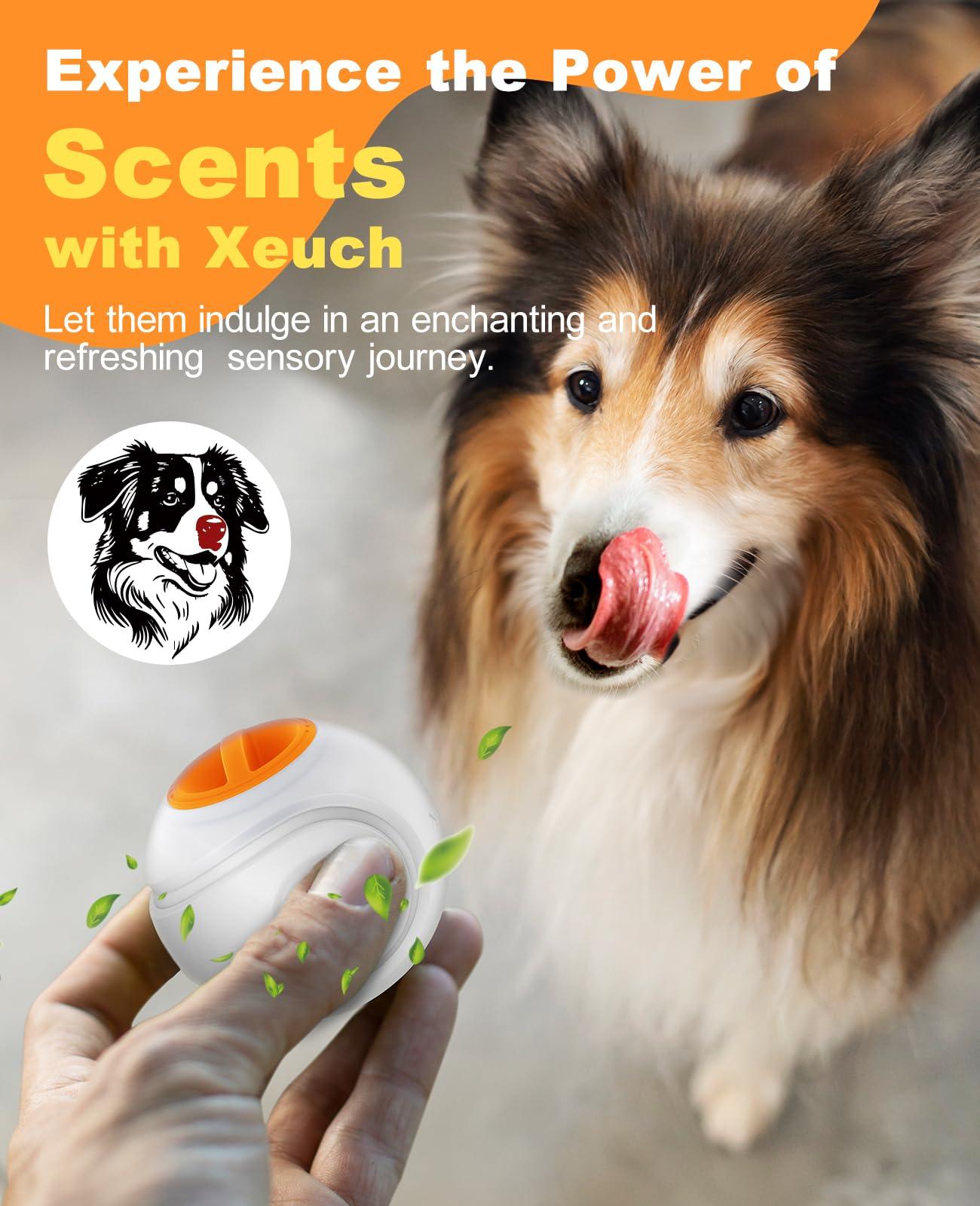 Xeuch LED Dog Ball Rechargeable, Light Up Dog Ball Toys, Bounce-Activated Durable Fetch Ball, Natural Rubber, Unique Scent, 2.5 inches, for Small & Medium Dogs (Orange) - Image 7