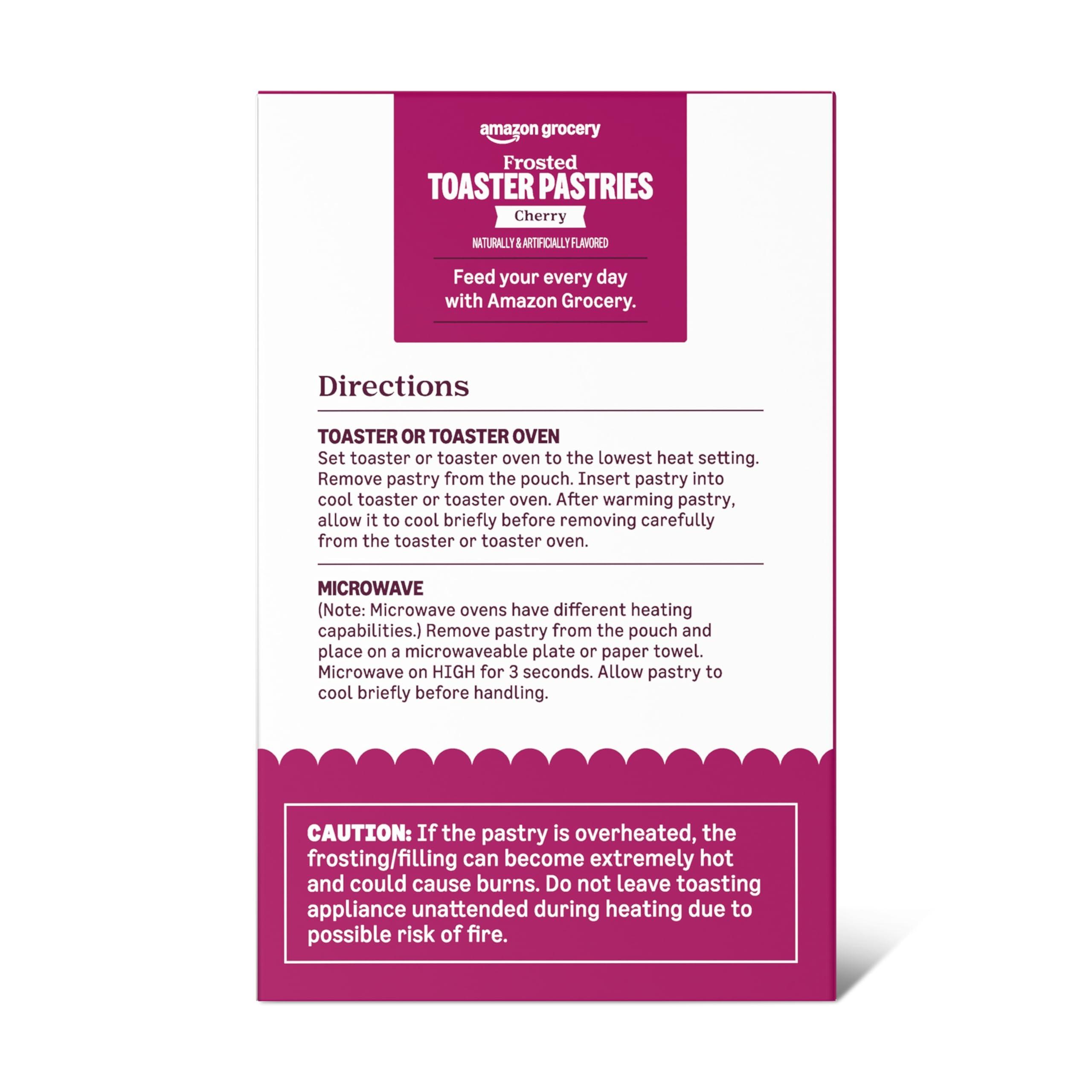 Amazon Grocery, Frosted Toaster Pastries, Cherry, 13.5 Oz, 8 Ct (Previously Amazon Fresh, Packaging May Vary) - Image 5