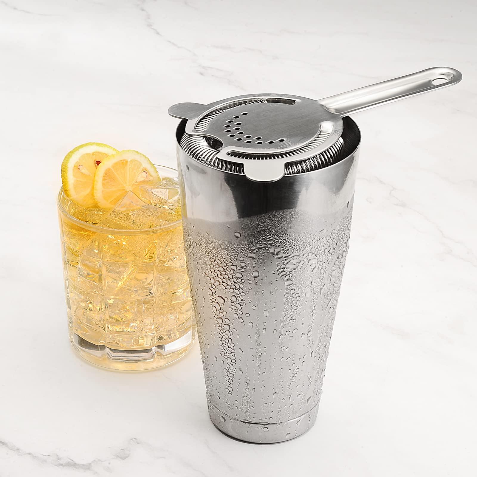 Boston Cocktail Shaker, Bar Bartender Shaking Tins Weighted 28oz Unweighted 18oz for Bartending, Martini Shakers Stainless Steel for Drink | Boston Shaker Set | Silver, by Plat Star - Image 4