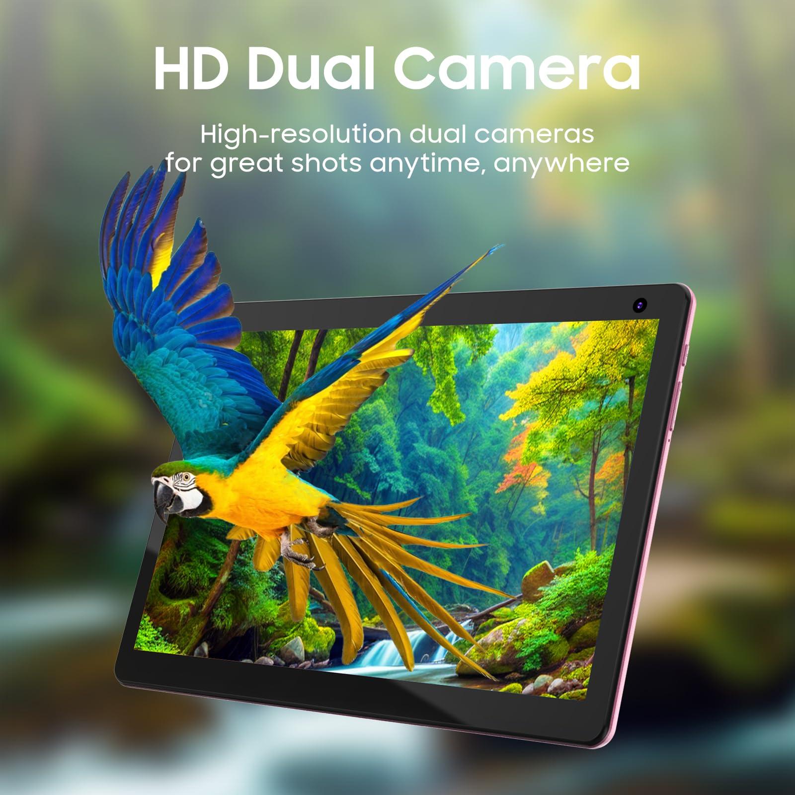 COOPERS Tablet 10 inch, Android 14 Tablet, 32GB ROM 1TB Expand Computer Tablets, Quad Core Processor 6000mAh Battery, 1280x800 IPS Touch Screen, 2+8MP Dual HD Camera, Bluetooth WiFi Tablet PC - Image 3