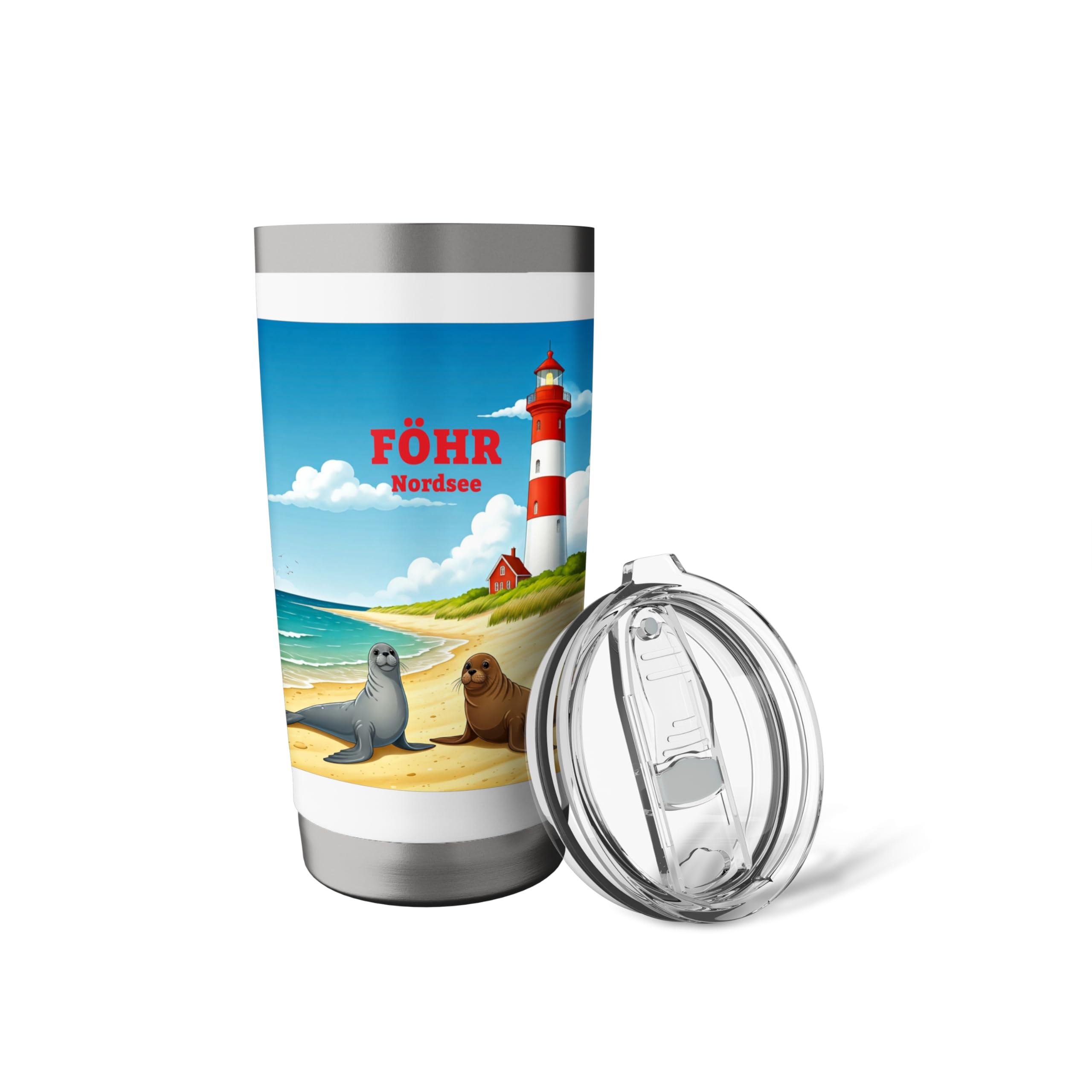 Föhr Nordsee Island Beach Schleswig-Holstein North Frisia Stainless Steel Insulated Tumbler - Image 6