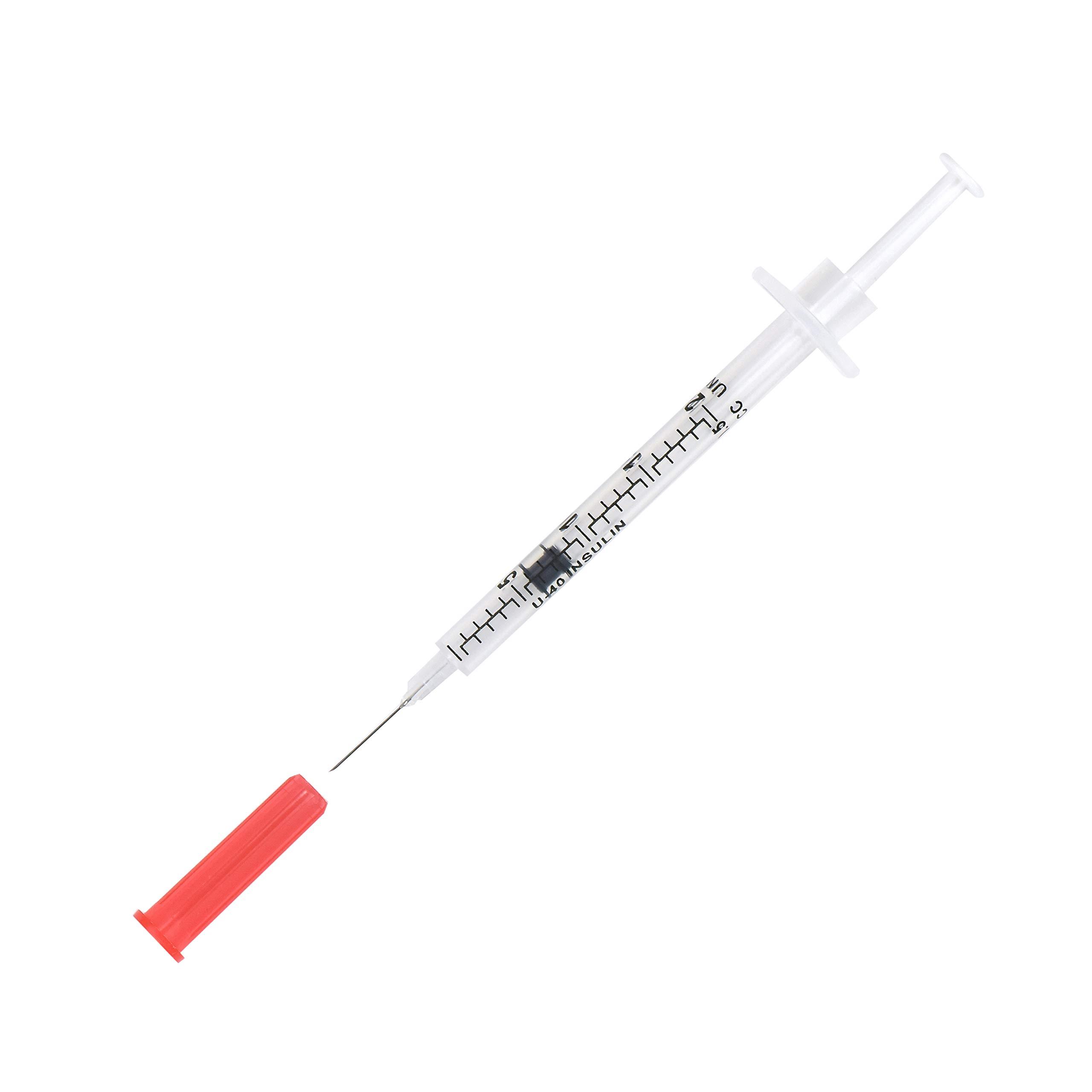 Brandzig U-40 Pet Insulin Syringes 29G 1/2cc, 1/2" 100-Pack - Image 2