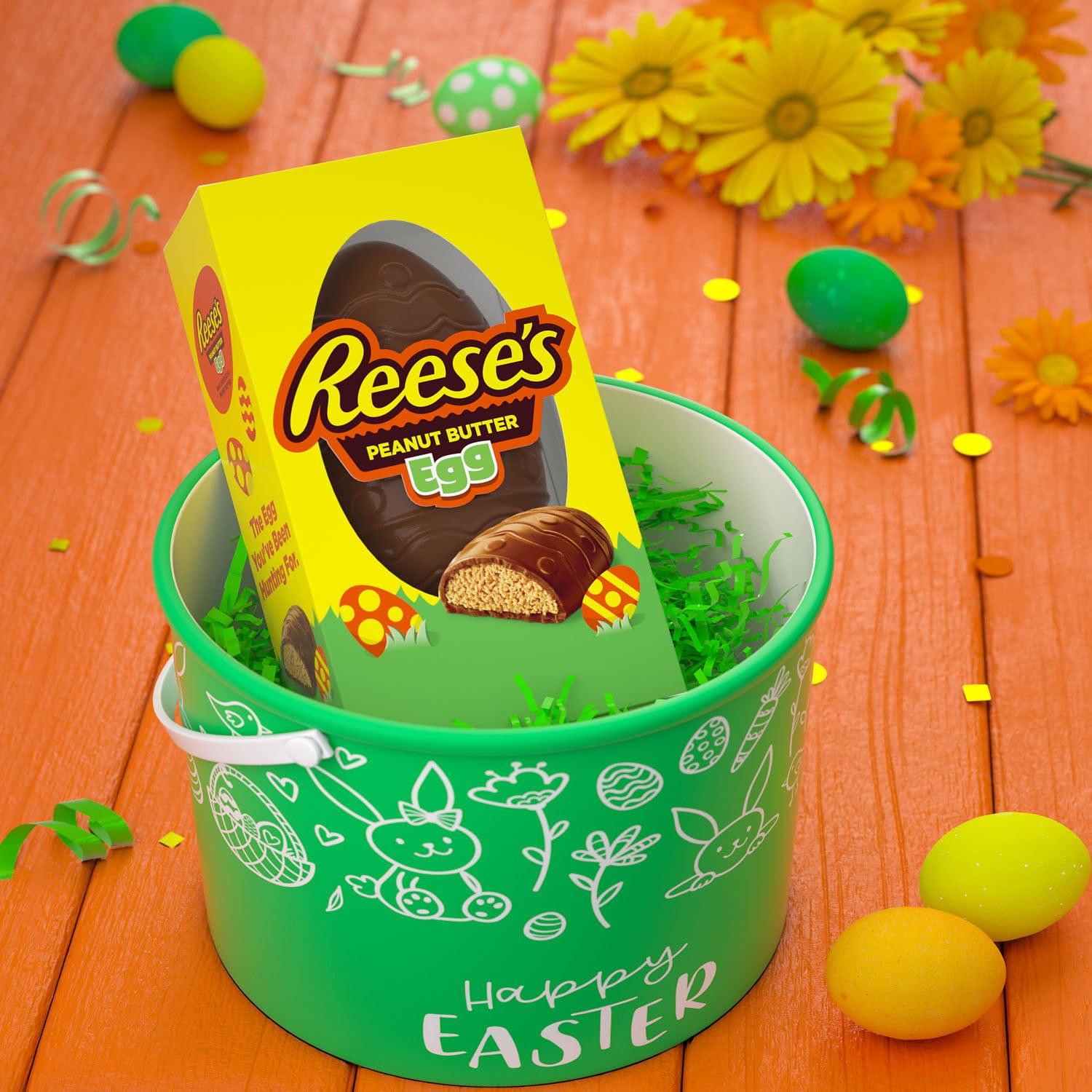 REESE'S Milk Chocolate Peanut Butter Egg, Easter Candy Gift Box, 6 oz - Image 7