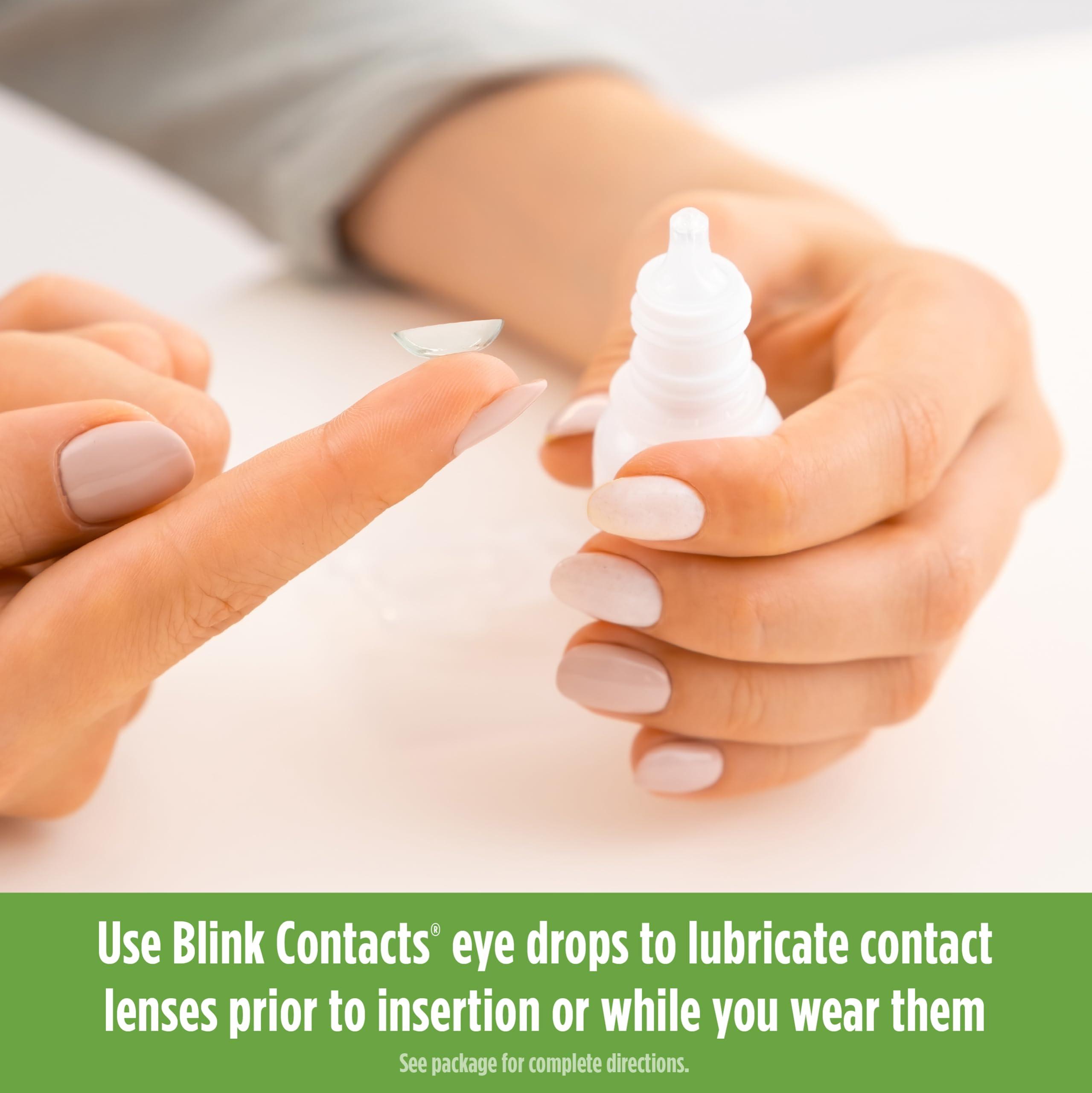 Blink Contacts Lubricating Eye Drops with Hyaluronate, Moisturizing & Soothing for Soft & RGP Contact Lenses, Refreshes Lenses, Hydrating & Comforting Daily Eye Care, 0.34 Fl Oz - Image 6