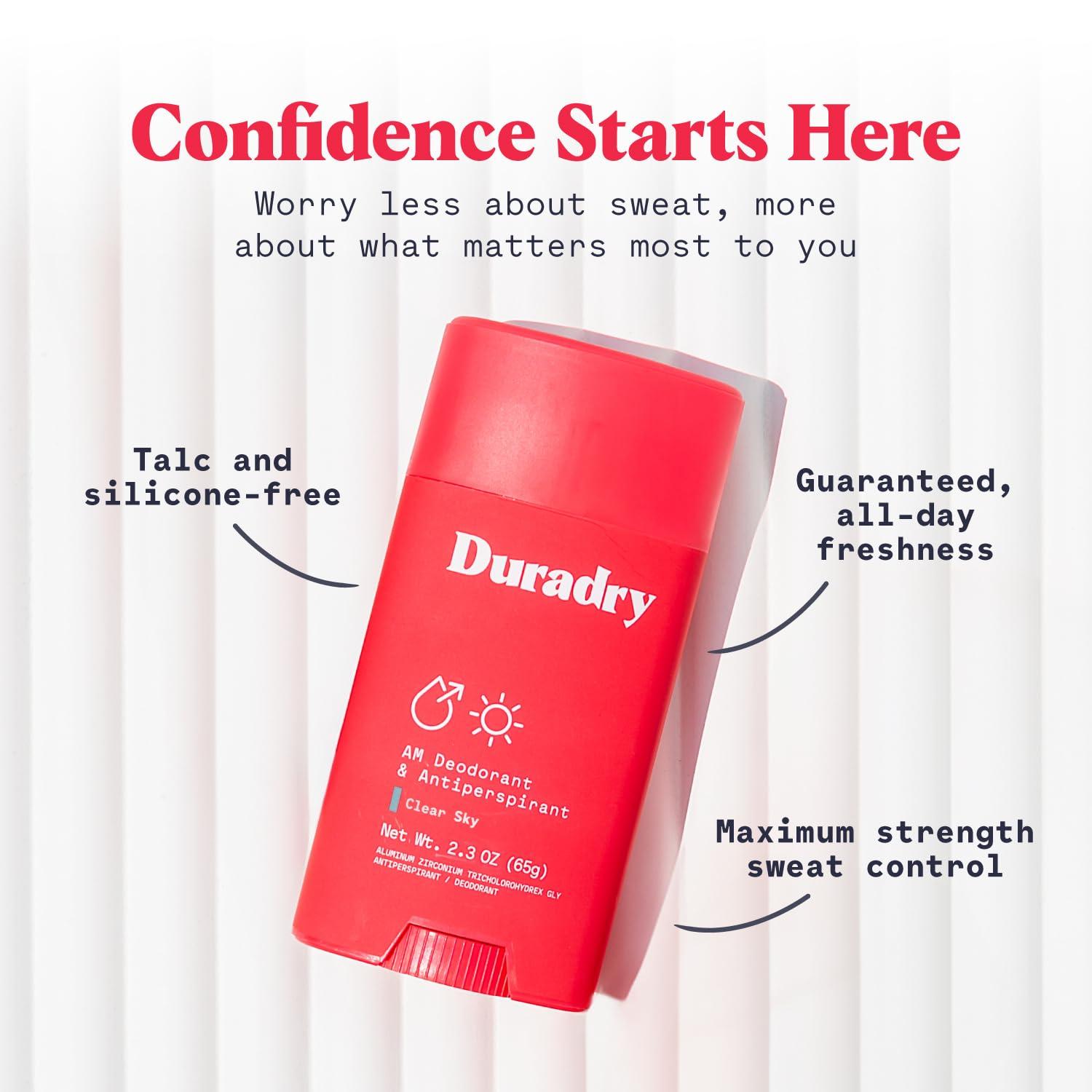 Clinical-Strength Antiperspirant Deodorant for Women and Men - Clean formula with Natural Ingredients, Odor, and Excessive Sweat protection for Armpits - Clear Sky, 2.3 Oz - Image 4