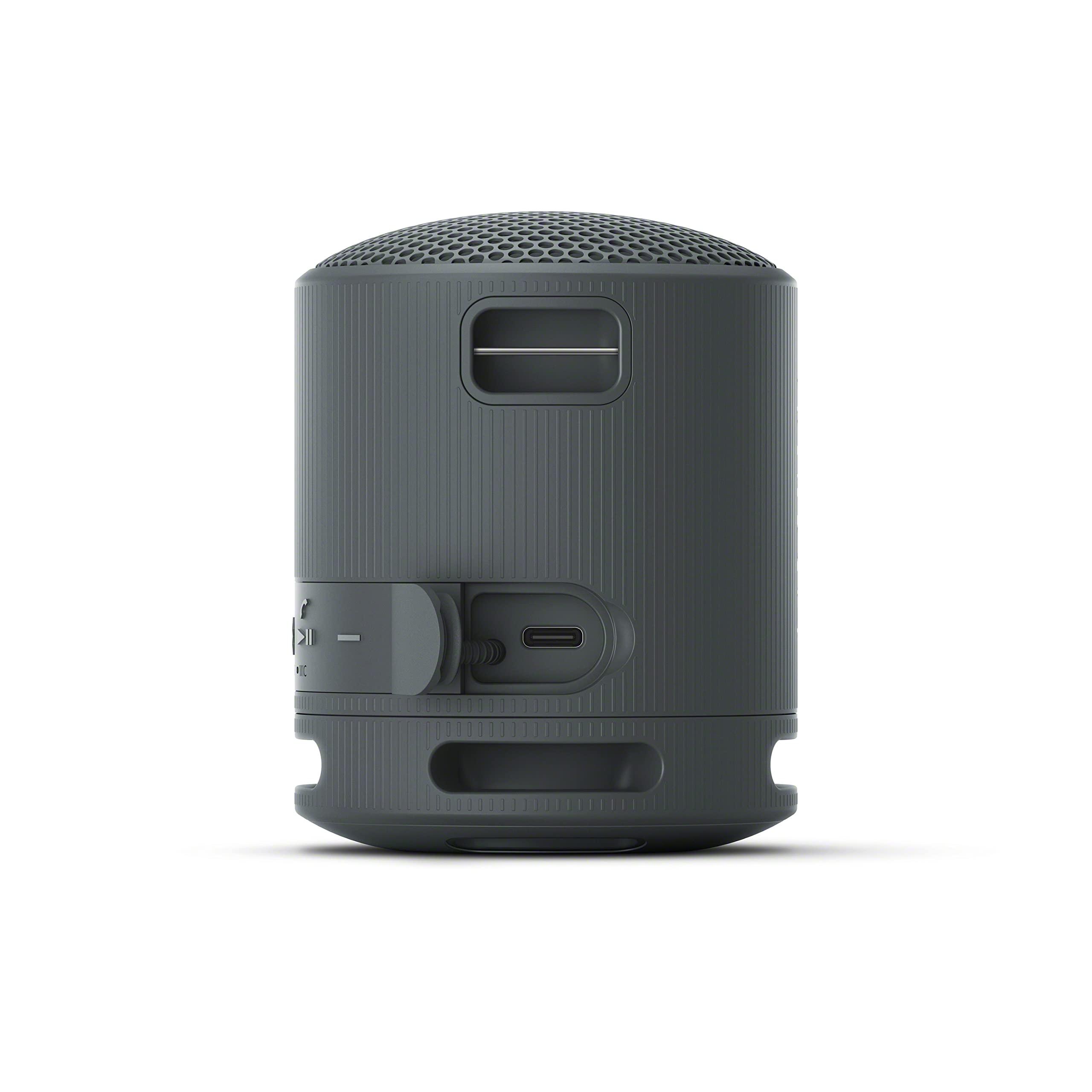 Sony SRS-XB100 Wireless Bluetooth Portable Lightweight Super-Compact Travel Speaker, Durable IP67 Waterproof & Dustproof Shower Speaker, 16 Hour Battery, Versatile Strap, & Hands-free Calling, Black - Image 8