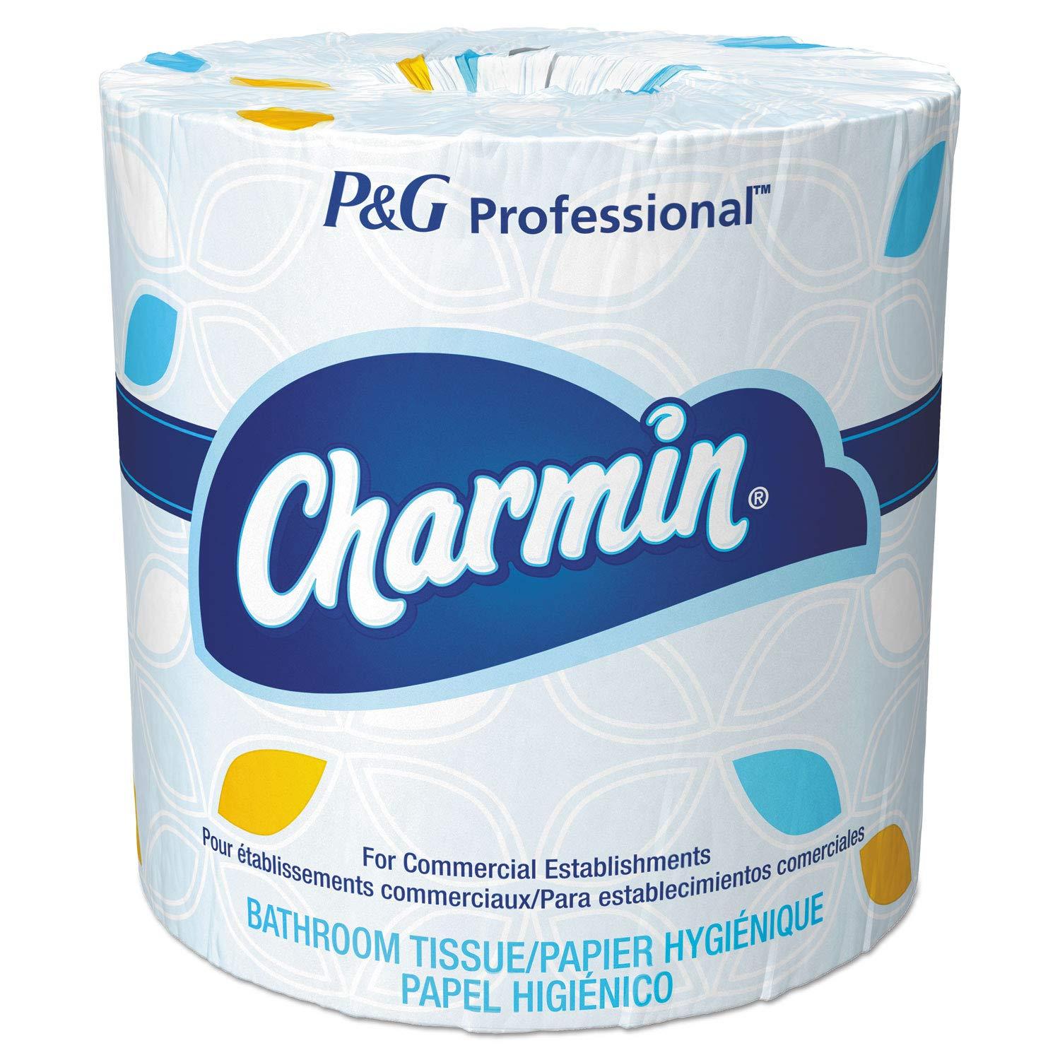 Charmin Commercial Bathroom Tissue, Septic Safe, Individually Wrapped, 2-Ply, White, 450 Sheets/roll, 75 Rolls/carton - Image 2