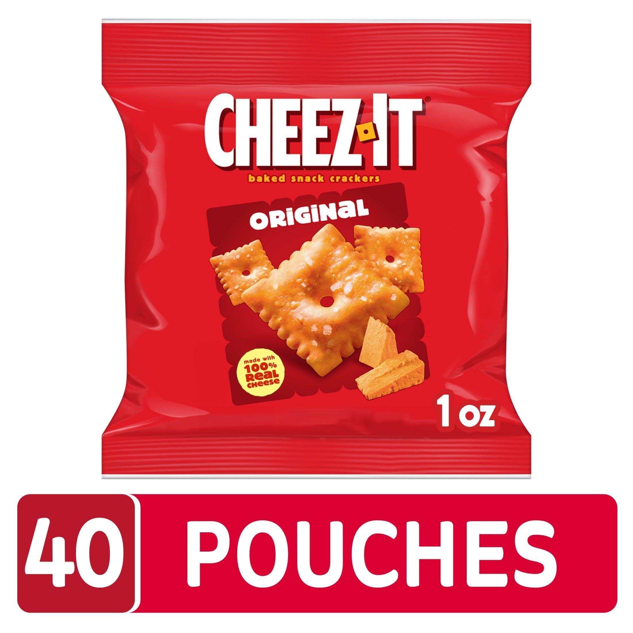 Cheez-It Cheese Crackers, Baked Snack Crackers, Lunch Snacks, Original (40 Packs) - Image 3