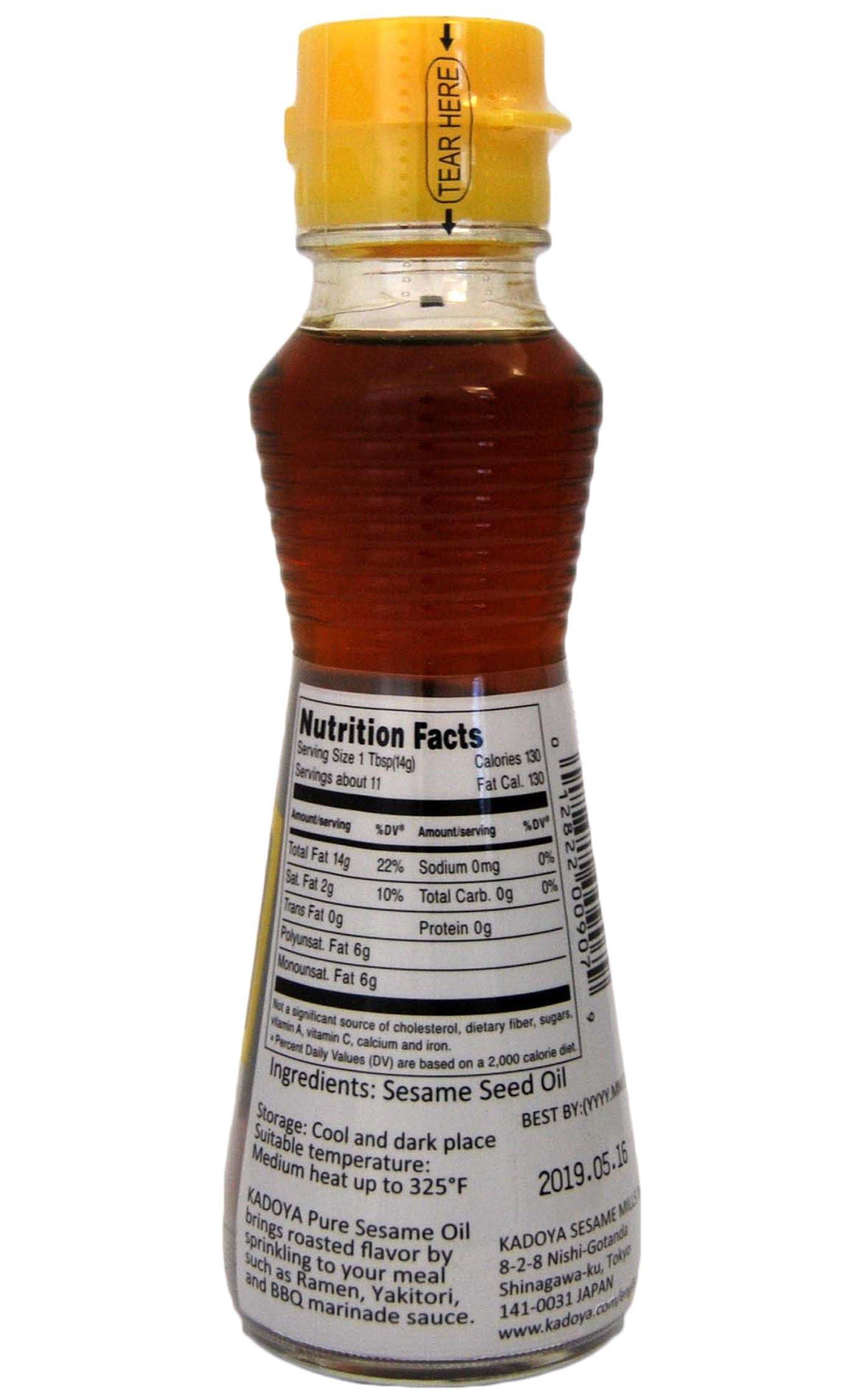Kadoya 100% Pure Sesame Oil 5.5 oz Packaging may vary - Image 3