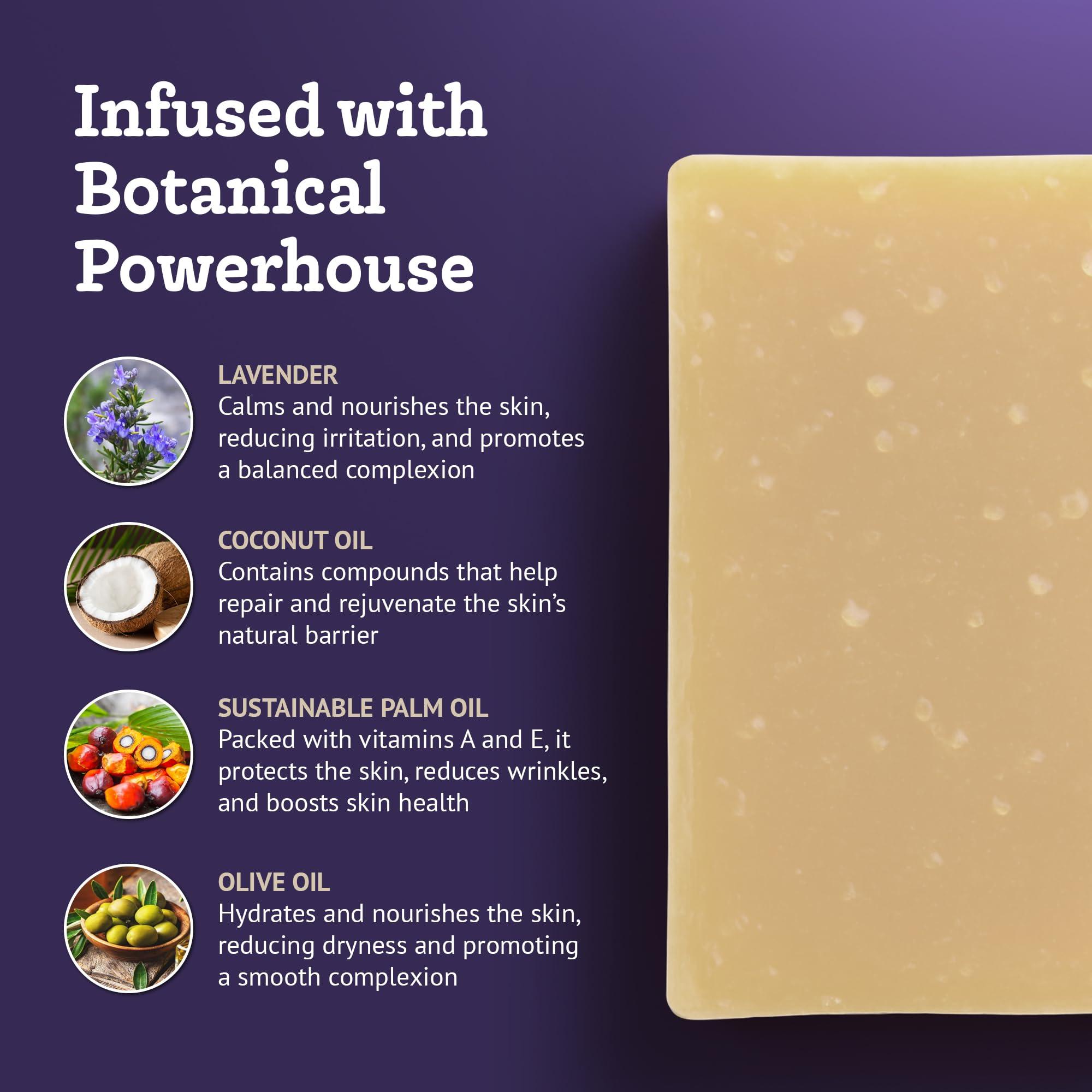 Southern Natural Goat Milk Soap Bar (Lavender 3 Pack) For Dry Sensitive Skin. Natural, Handmade Soap For Men, Women, Kids & Baby. Use On Face & Body - Image 2