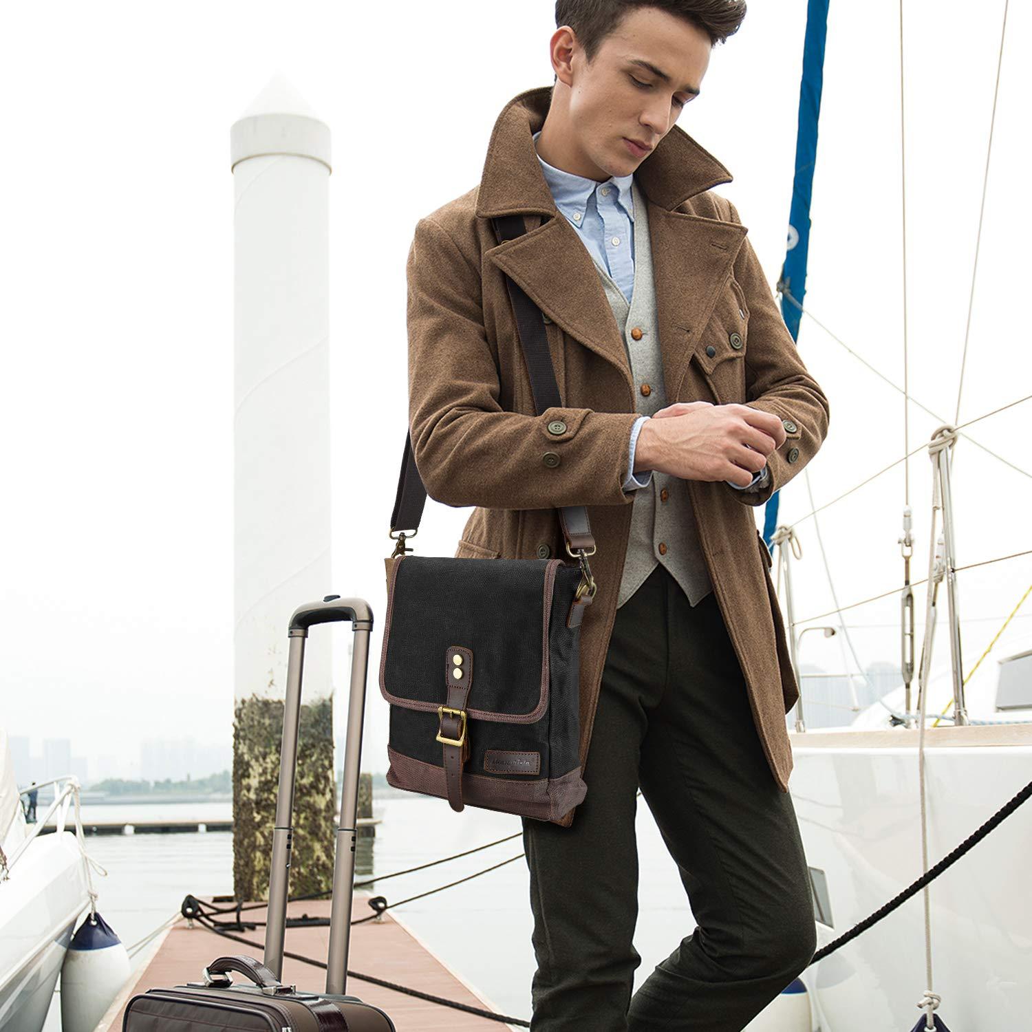 SHANGRI-LA Messenger Bag for Men and Women Canvas Purse Crossbody Shoulder Bag Casual Sling Pack - Image 4