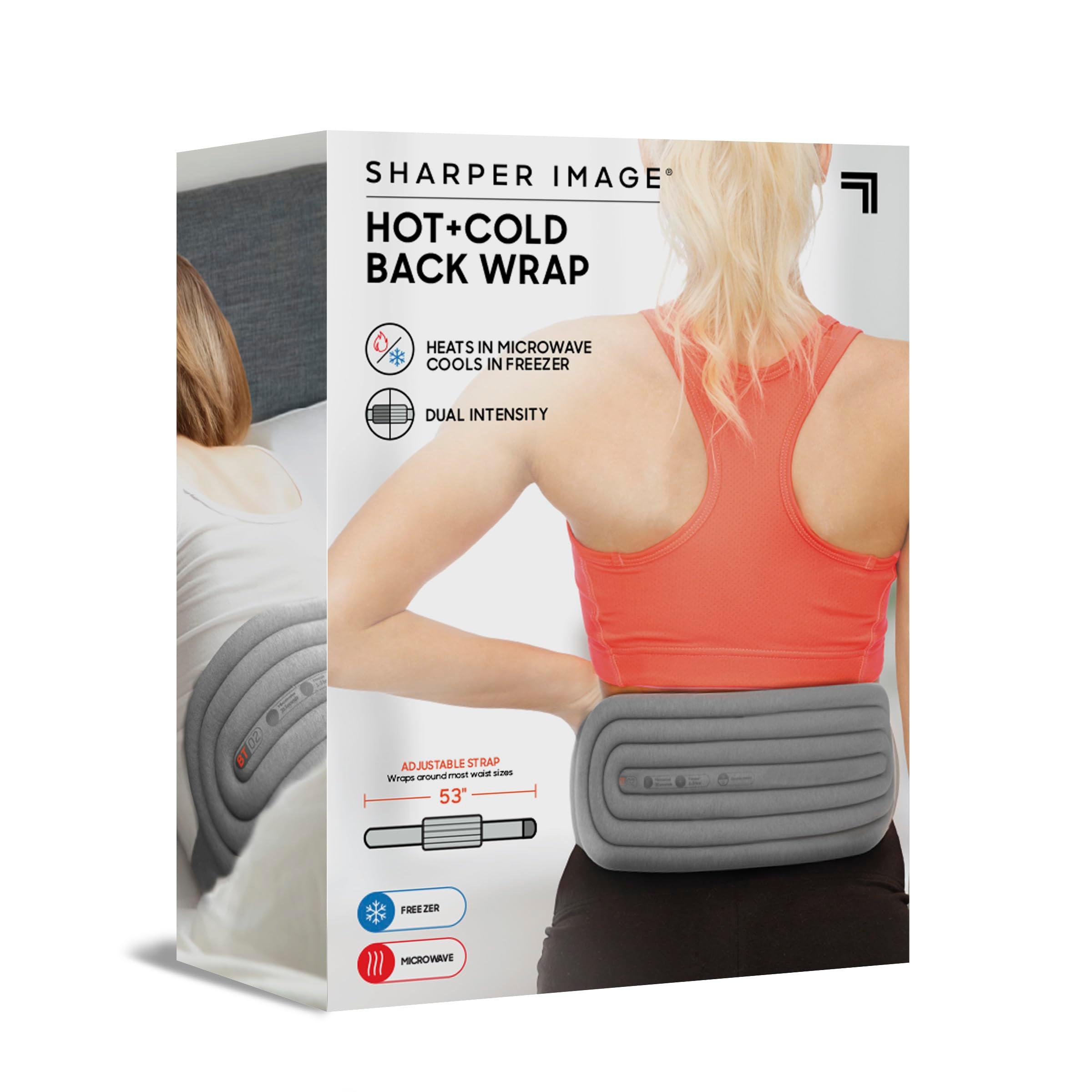 Sharper Image® Hot + Cold Back Wrap, Adjustable Fit, Soothing Heat & Revitalizing Cold Therapy, Portable Ice Pack, Workout Soreness Recovery Compression, Lumbar Heating Pad, Period Cramp Pain Relief - Image 8