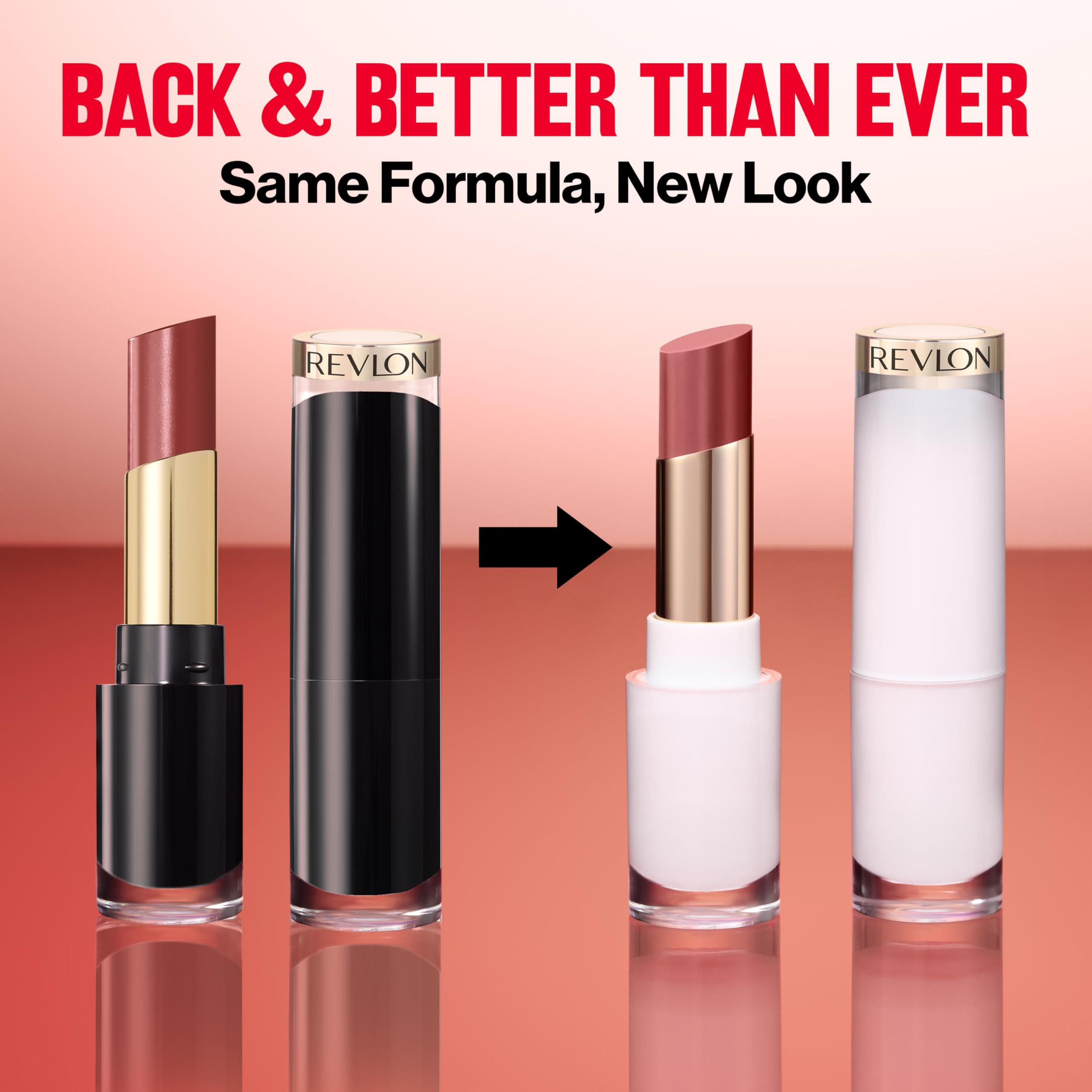 REVLON Super Lustrous Glass Shine Balm, Hydrating Tinted Lipstick, Sheer, Glossy Shiny Finish, 005 Glossed Up Rose, 0.11 oz - Image 3