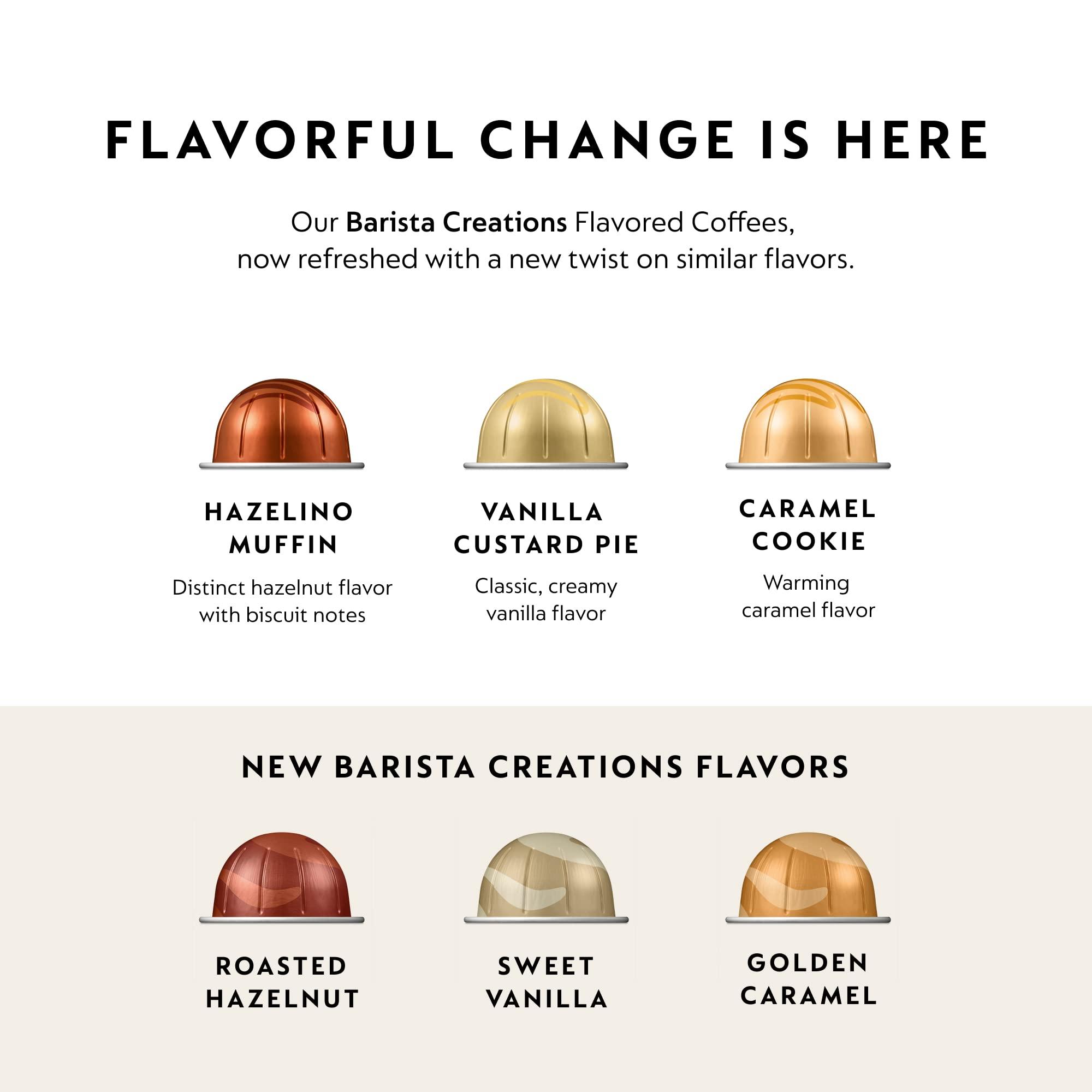 Nespresso Capsules Vertuo, Barista Flavored Pack, Medium Roast Coffee, 30 Count Coffee Pods, Brews 7.8oz. - Image 2