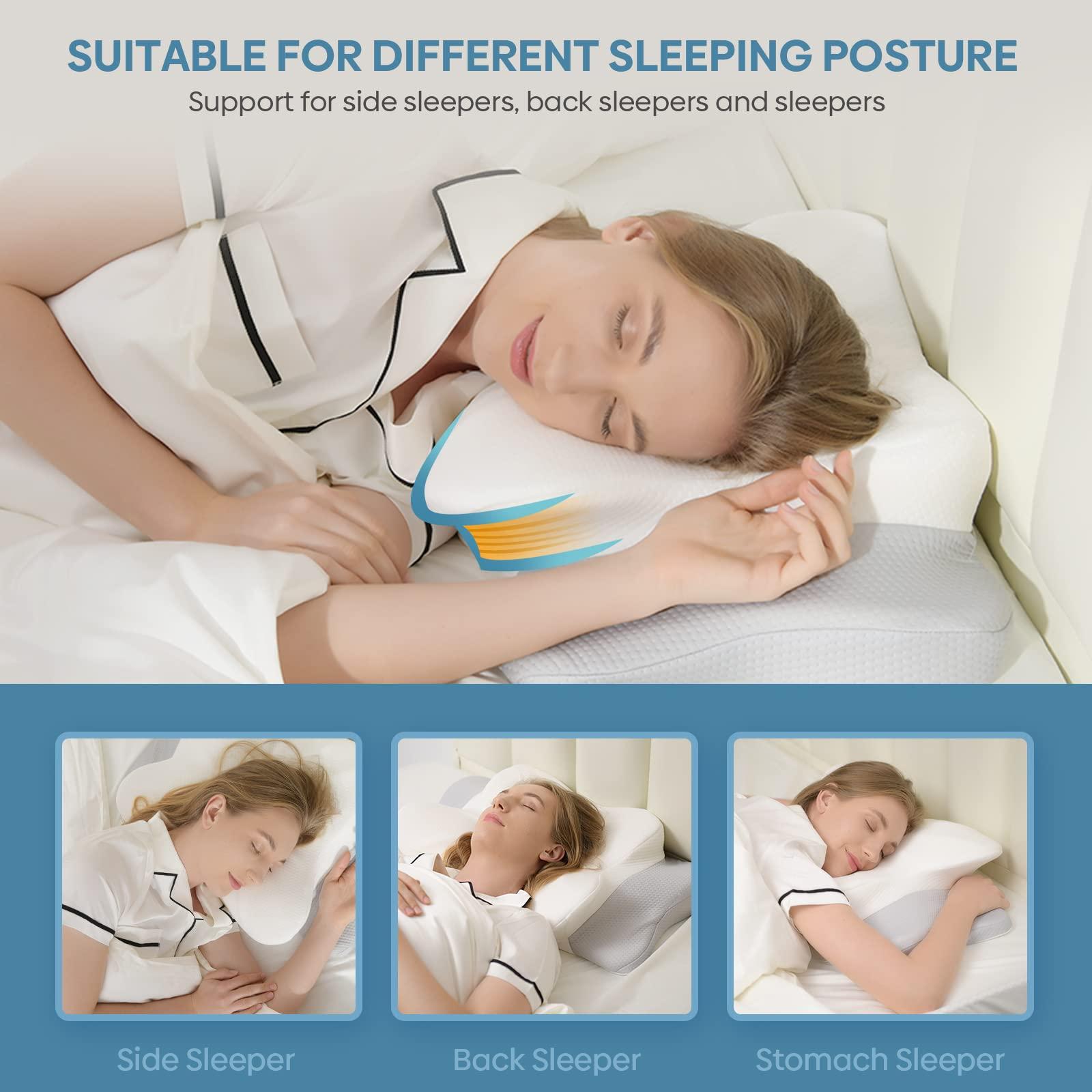 Cervical Pillow for Neck & Shoulder Pain Relief Sleeping - Ergonomic Contour Pillows - Memory Foam Pillow for Side, Back & Stomach Sleepers - Image 2