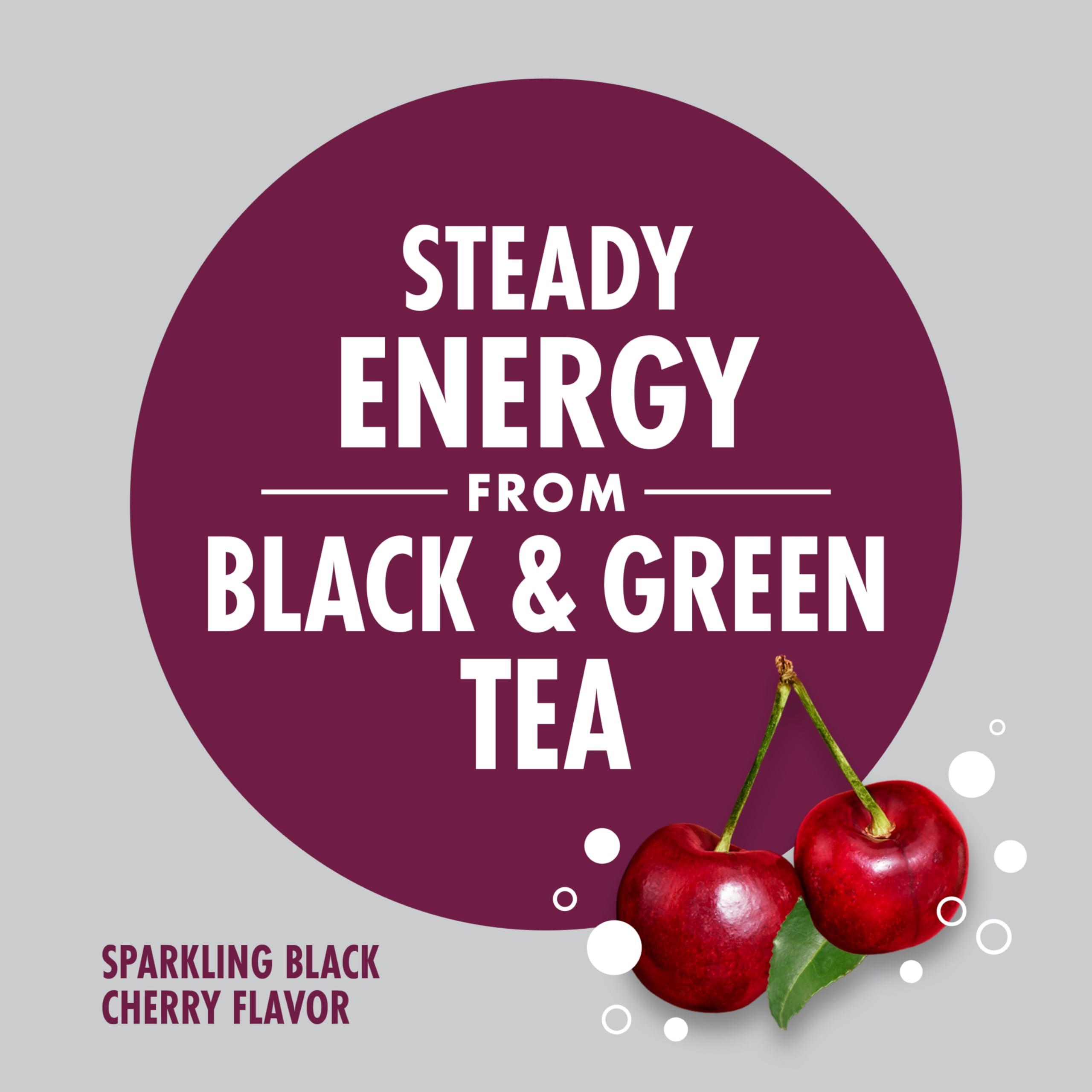 V8 +Energy Sparkling Black Cherry Juice Energy Drink, 11.5 fl oz Can (12 Pack) - Image 4