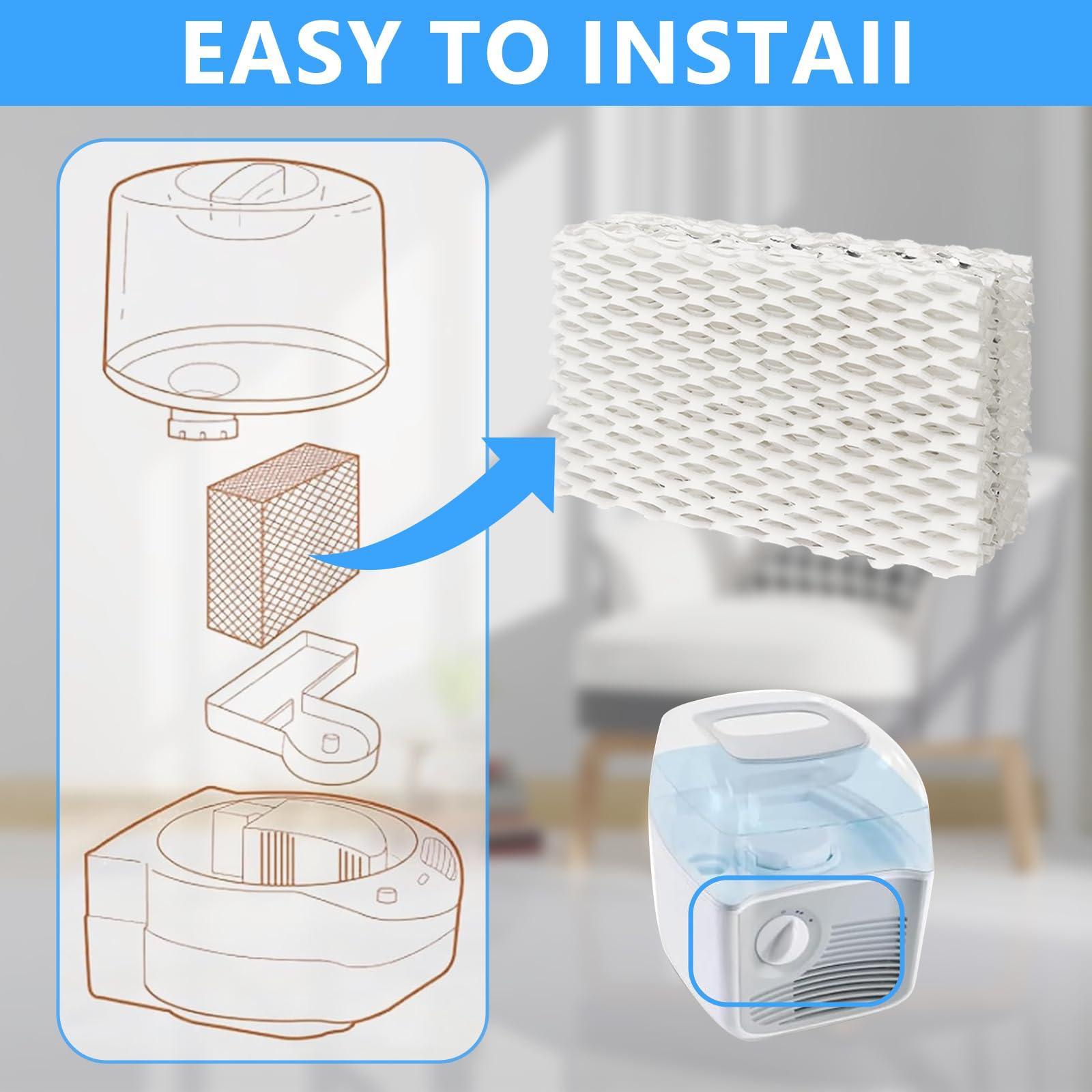 4 Pack Wf813 Eqwf813 Humidifier Filters Compatible with Equate Eqwf813 Eq-2119-Ul, Relion RCM-832 RCM-832N, ProCare PCCM-832N Cool Mist Humidifier Replacement Filter - Image 5