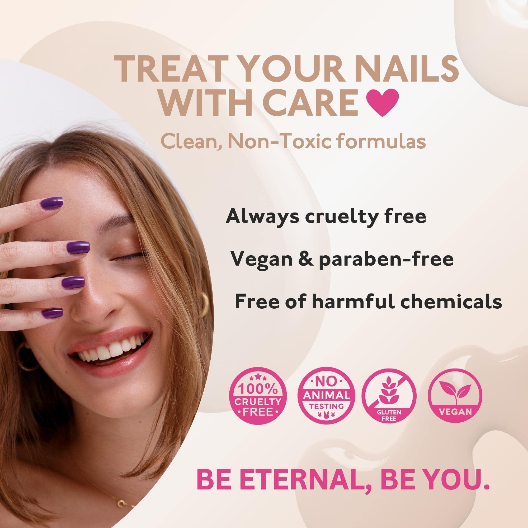 Eternal Pastel Nail Polish Sets for Women (CANDY PASTELS) - Pastel Nail Polish Set for Girls - Long Lasting & Quick Dry Nail Polish Set for Home DIY Manicure Pedicure - Made in USA, 13.5mL (Set of 5) - Image 8