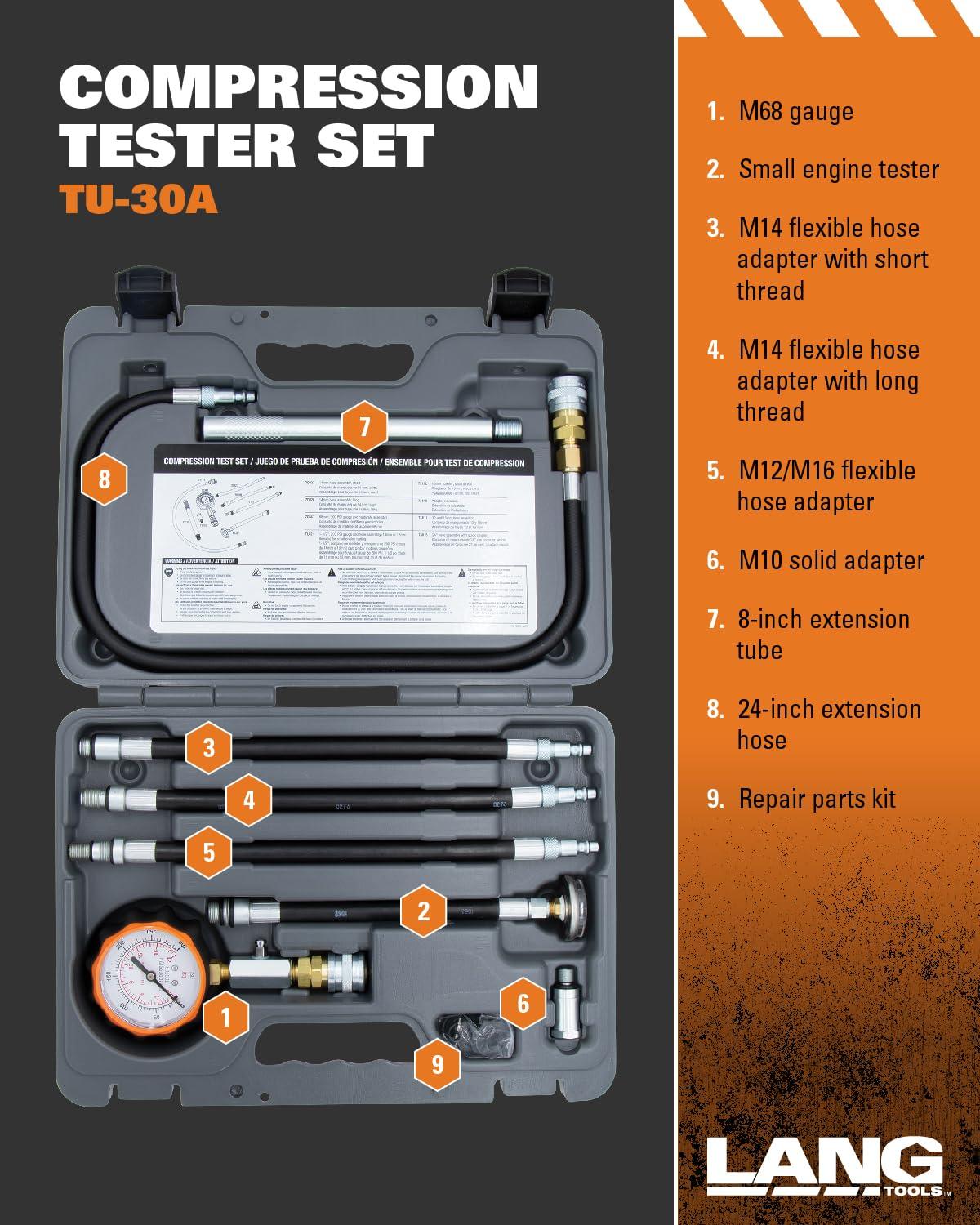 Lang Tools TU-30A Compression Tester Set - Image 2