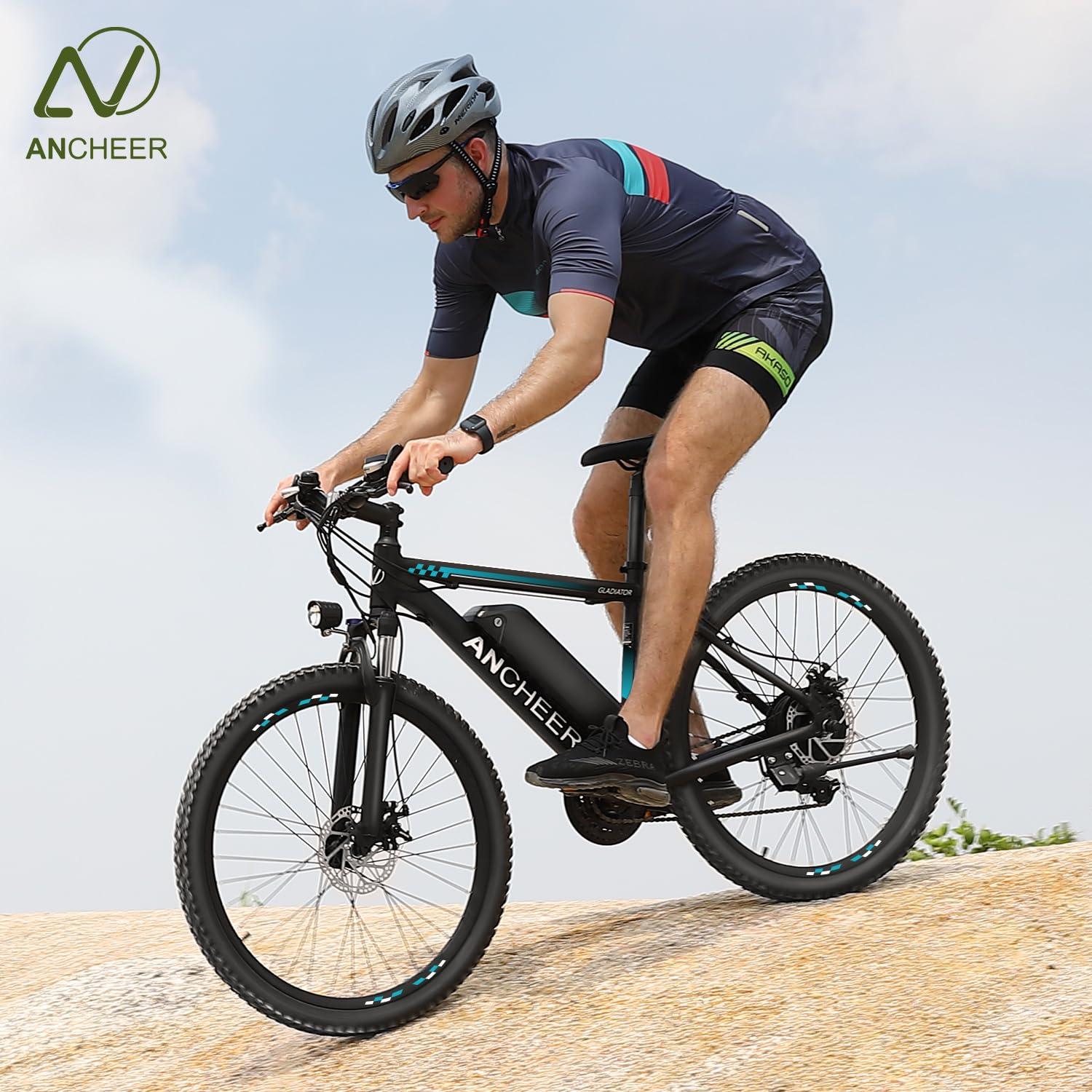 ANCHEER Electric Bike for Adults, Peak 750W Ebike, 3H Fast Charge, 55 Miles, 22MPH Electric Bicycle, 48V 499Wh Battery, 26" Gladiator Electric Mountain Bike, 21Speed, UL 2849 Certified - Image 6