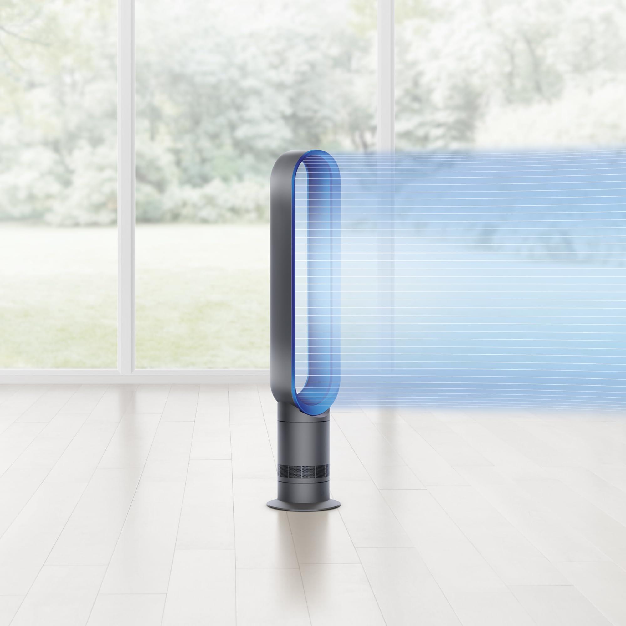 Dyson Cool AM07 Air Multiplier Bladeless Tower Fan, Iron/Blue - Image 3