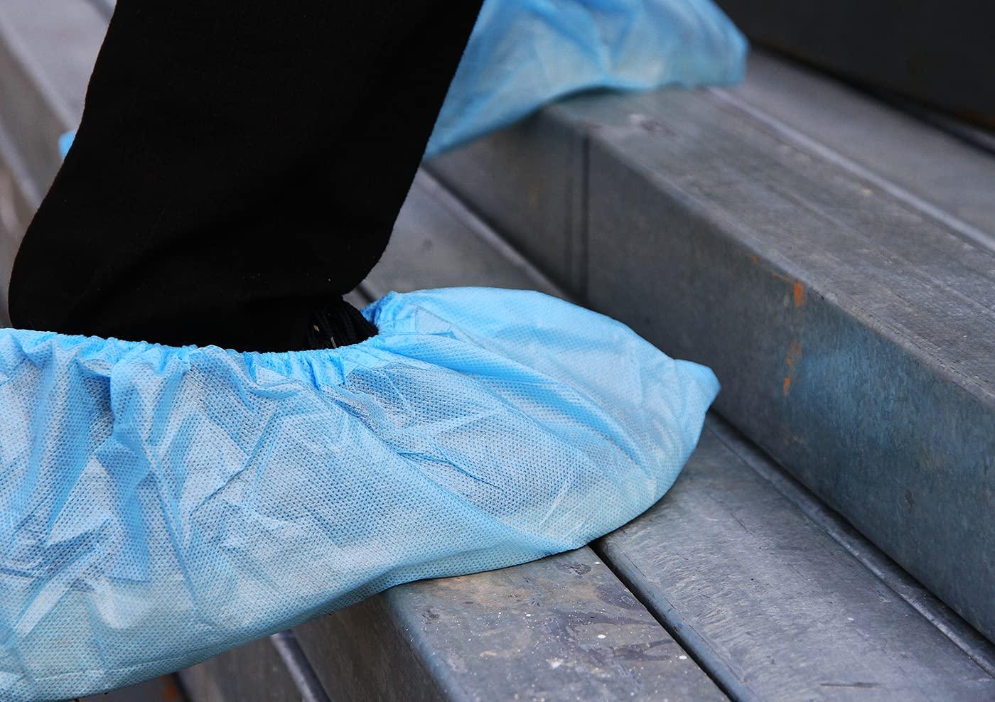 Greenour 100 Pack Super Anti-Skid Disposable Shoe Covers Waterproof Durable Extra Thicker Boot Cover - Image 4