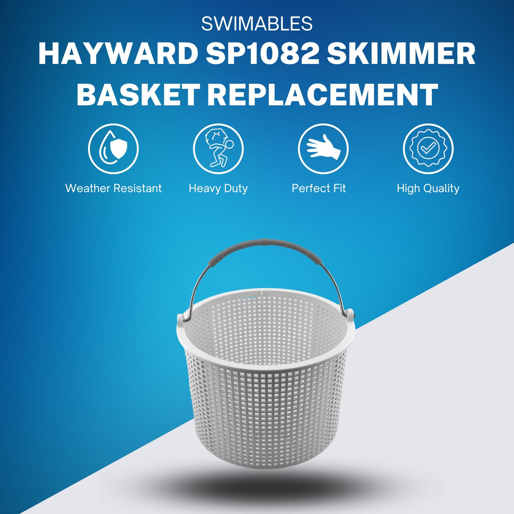 Swimables Pool Skimmer Basket for Inground Pool Compatible with Hayward Skimmer Basket and Pool Filter Basket SP1082CA | Built-in Brass Weight | 316 Stainless Steel Handle & Convenient Rubber Grip - Image 4