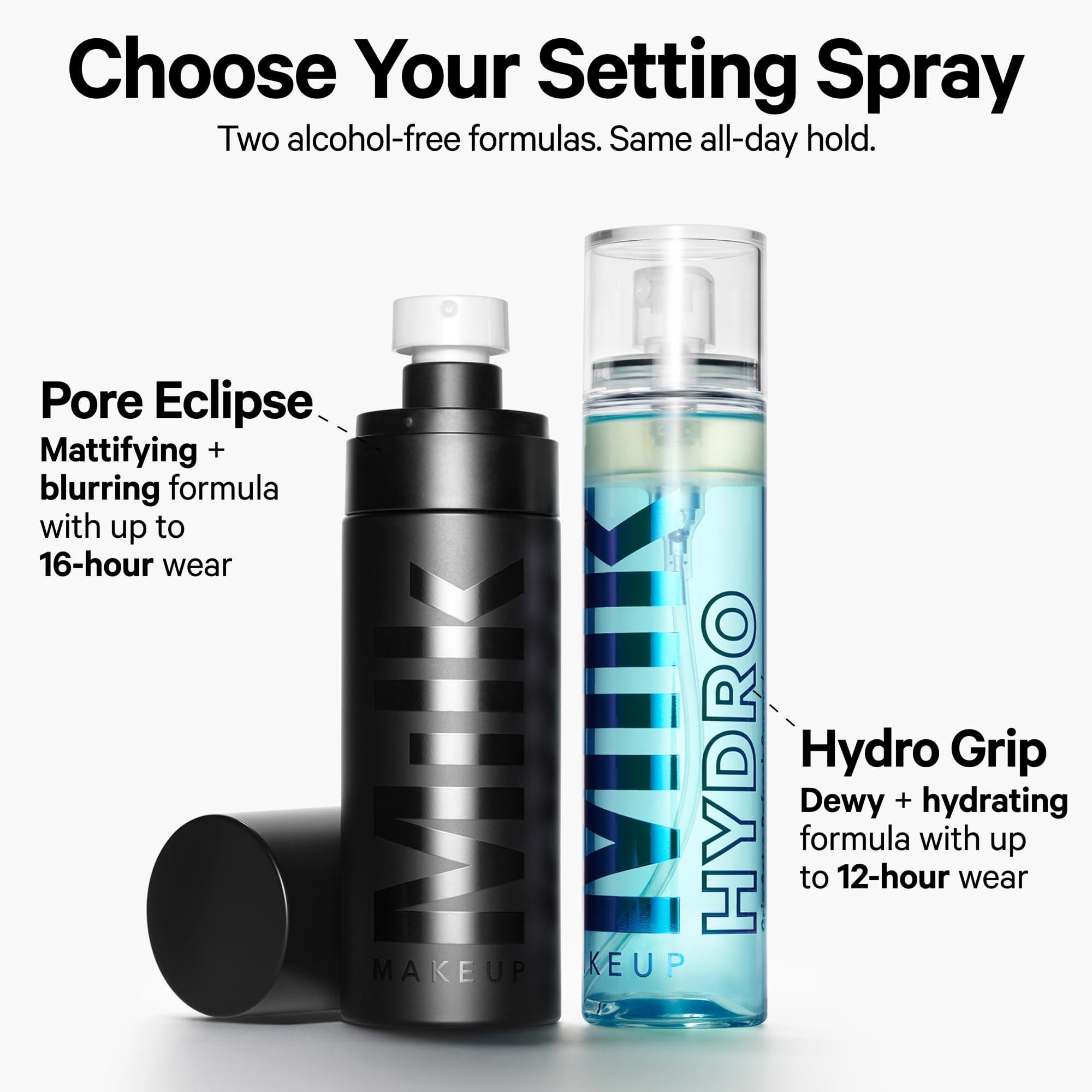 Milk Makeup Hydro Grip Set + Refresh Spray with Hyaluronic Acid – Sets Makeup + Hydrates Skin for Up to 12 Hours – Long-Lasting, Alcohol-Free Facial Mist for Dewy, Radiant Skin - Image 7