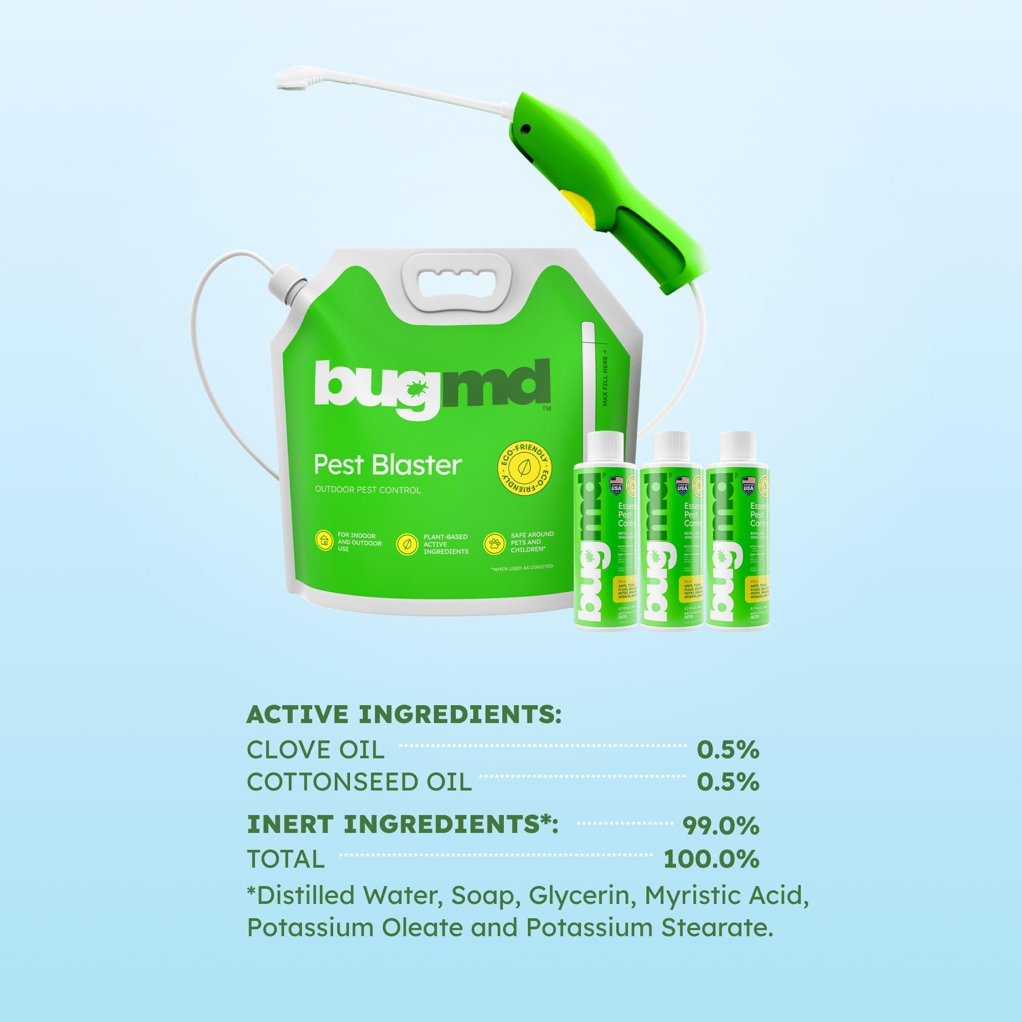 BugMD Blaster Kit - 3 Pack Pest Control Essential Oil Concentrates 3.7 oz and 1 Pest Blaster - Plant-Powered Bug Spray for Home, Insect Killer, Ant Killer for House, Flea Spray for Home, Roach Spray - Image 8