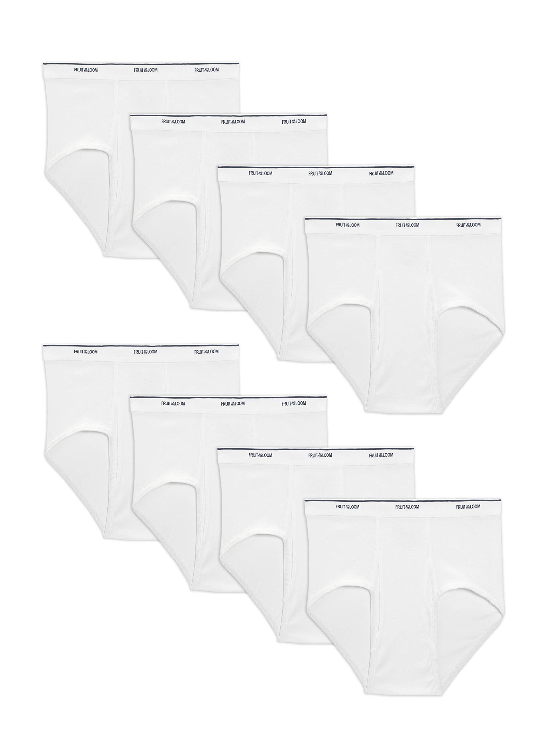 Fruit of the Loom Men's Basic White Brief Multipack
