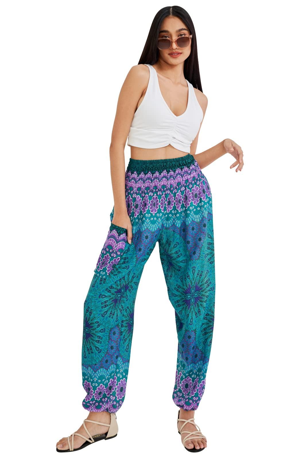 Joob Joob Boho Pants for Women - Hippie Harem Pants Women - Womens Yoga Pants – Comfy Bohemian Flowy Hippie Clothes - Image 7