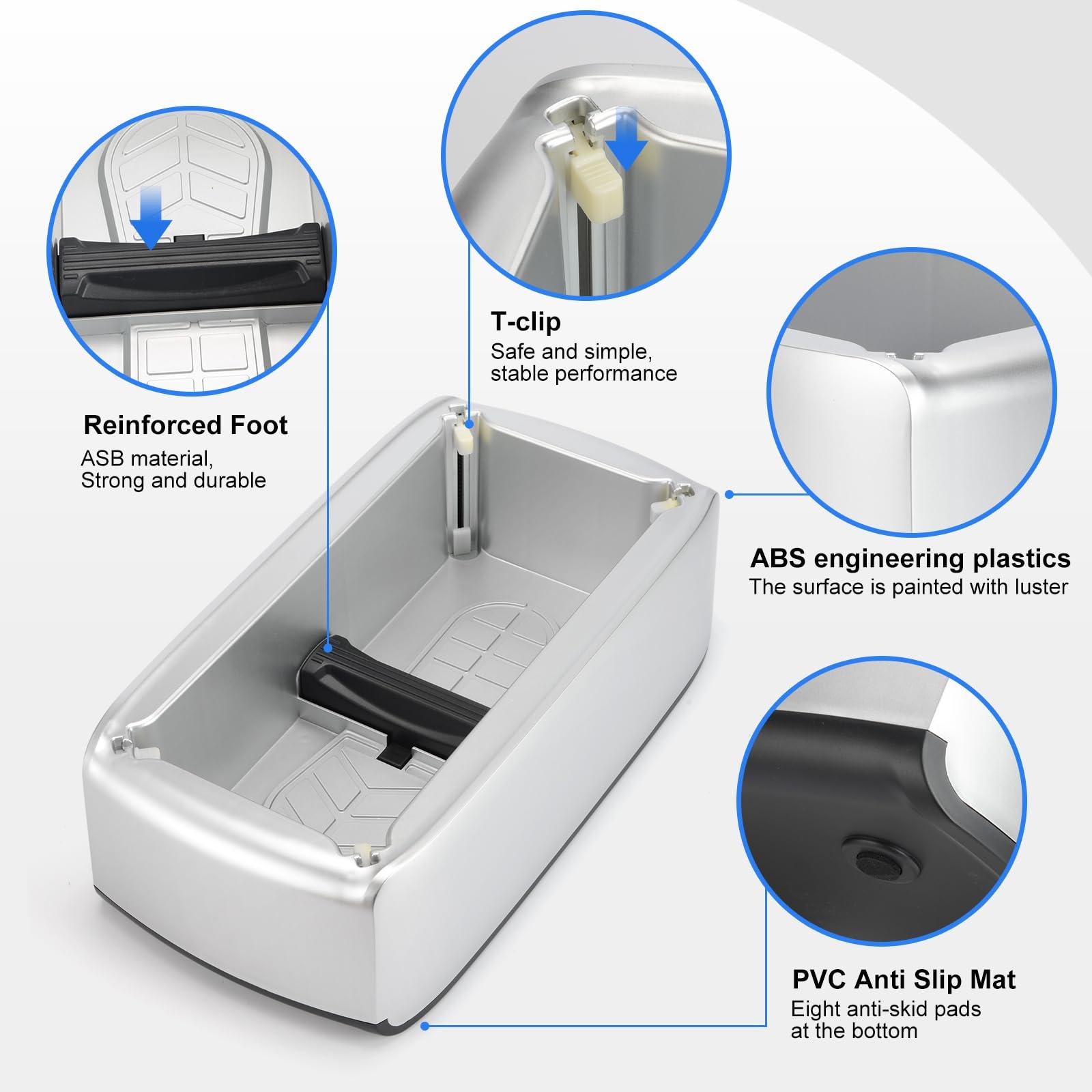LYSHIYI Shoe Covers Machine Automatic Shoe Cover Dispenser with 200pcs Disposable Plastic Shoe Cover for Home, Office, Supermarket, Factory, Hospital (Silver) - Image 5