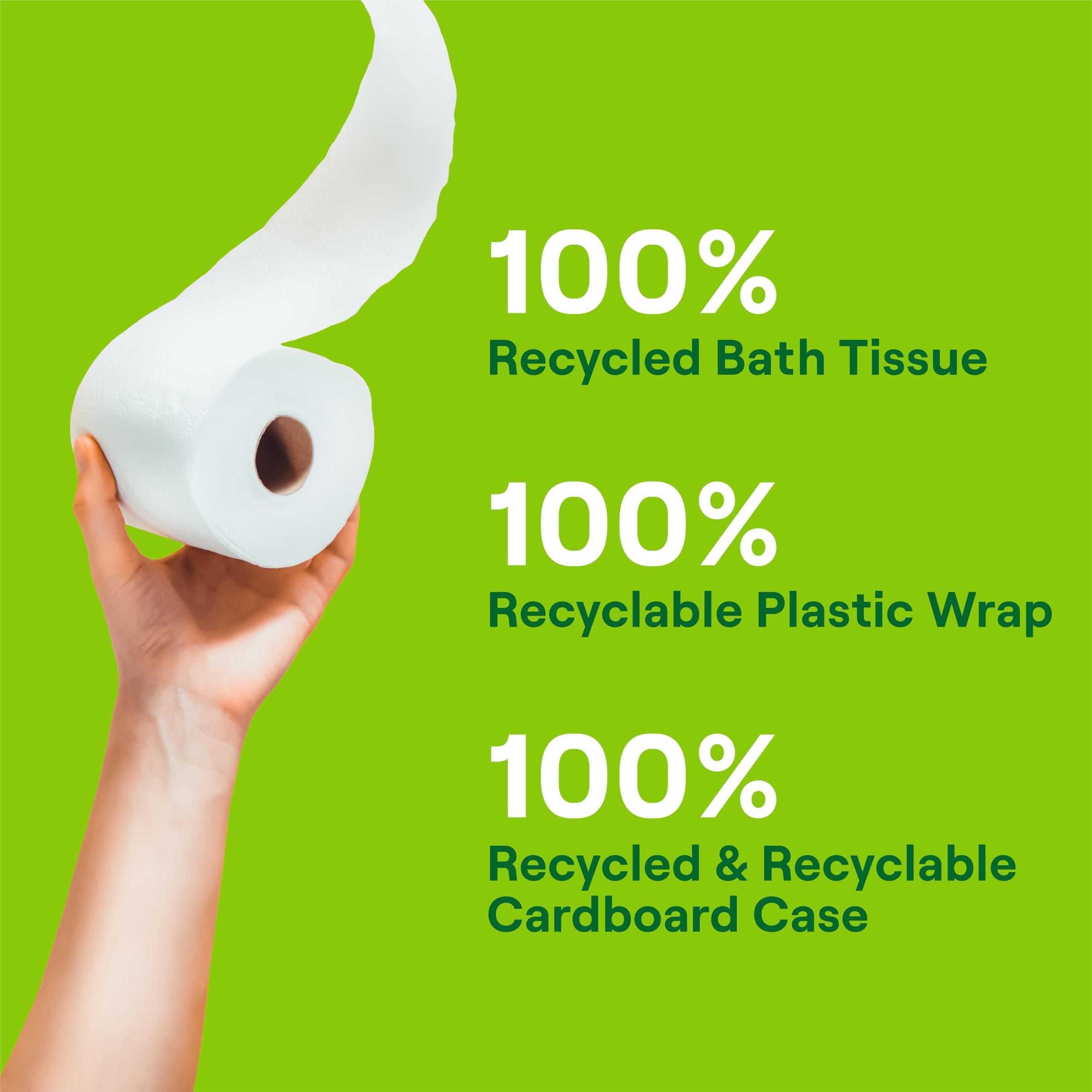 Seventh Generation Toilet Paper Recycled Bath Tissue 4-Pack 100% Recycled Paper 2-ply without Chlorine Bleach 12 Rolls - Image 6