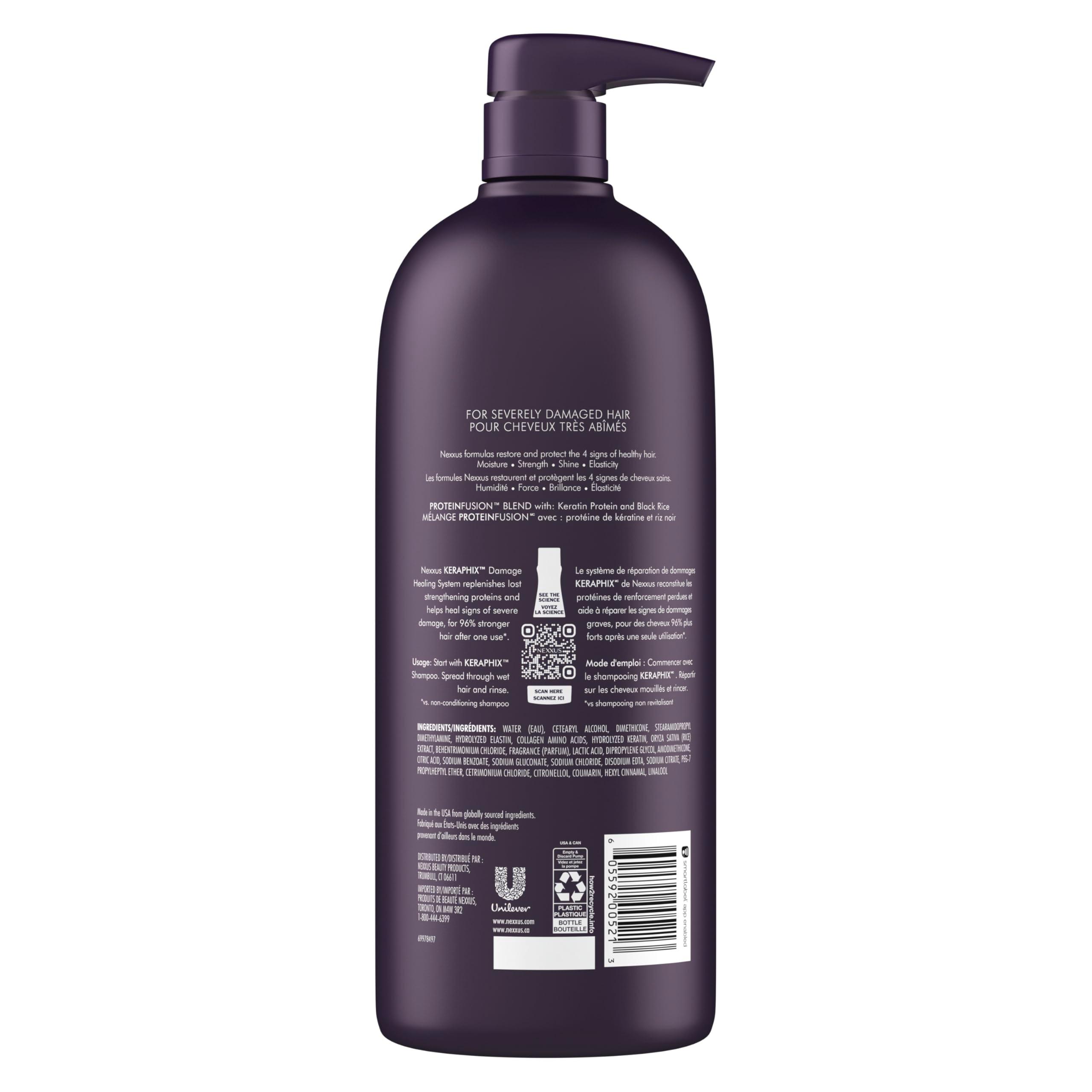 Nexxus Keraphix ProteinFusion Conditioner with Keratin Protein and Black Rice Conditioner for Damaged Hair 33.8 oz - Image 2