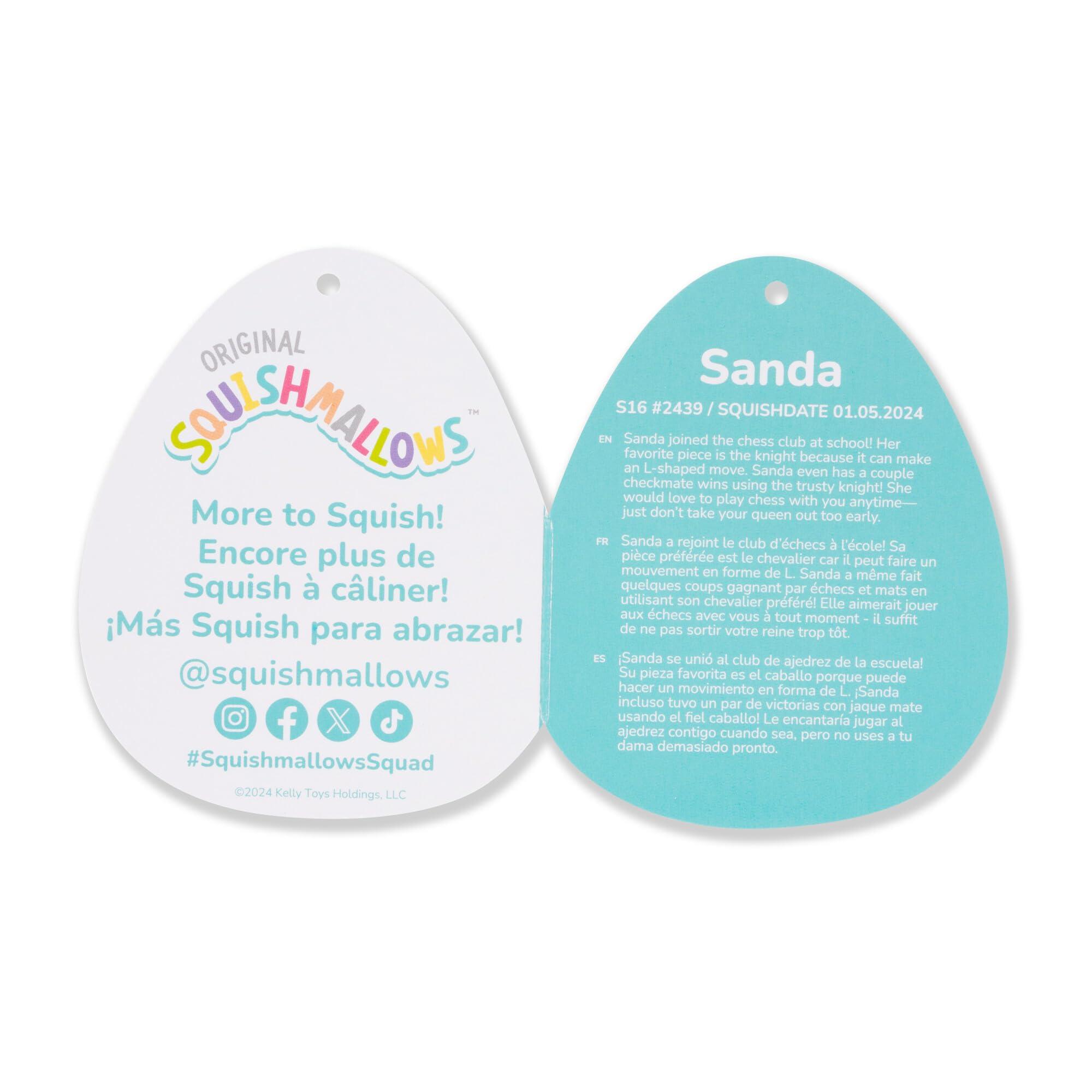 Squishmallows Original 16-Inch Sanda Margherita Pizza - Official Jazwares Plush (Large) - Image 7