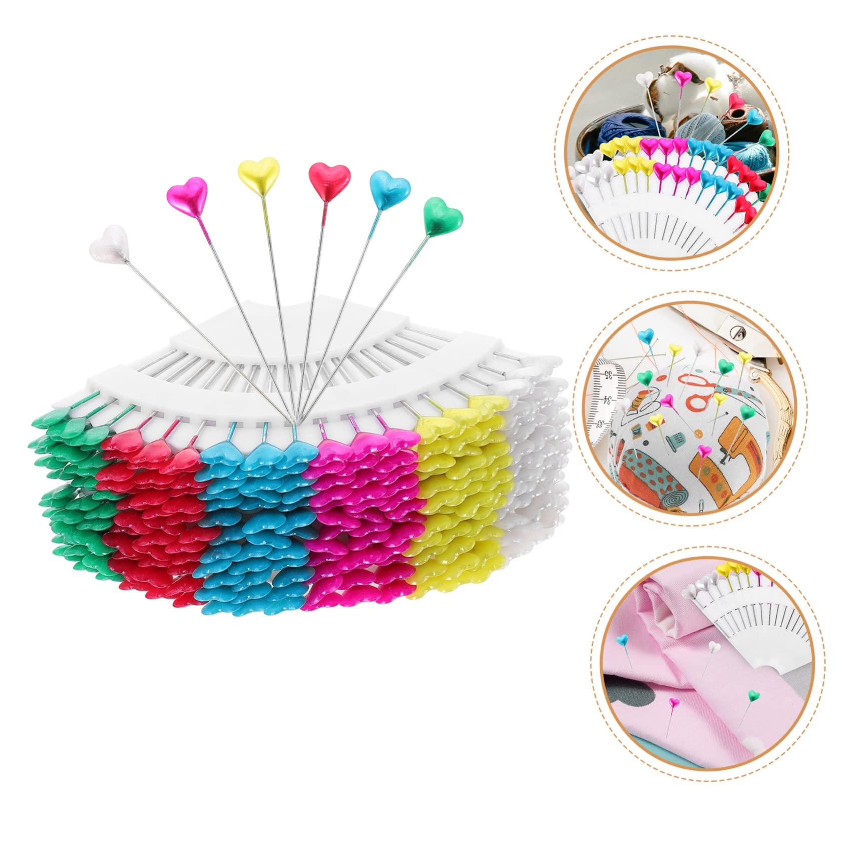 ULDIGI 216pcs Heart Shaped Pearl Head Pins Quilting Sewing Pins with Heart Heads Corsage Making DIY Jewelry Craft Positioning Needles - Image 5