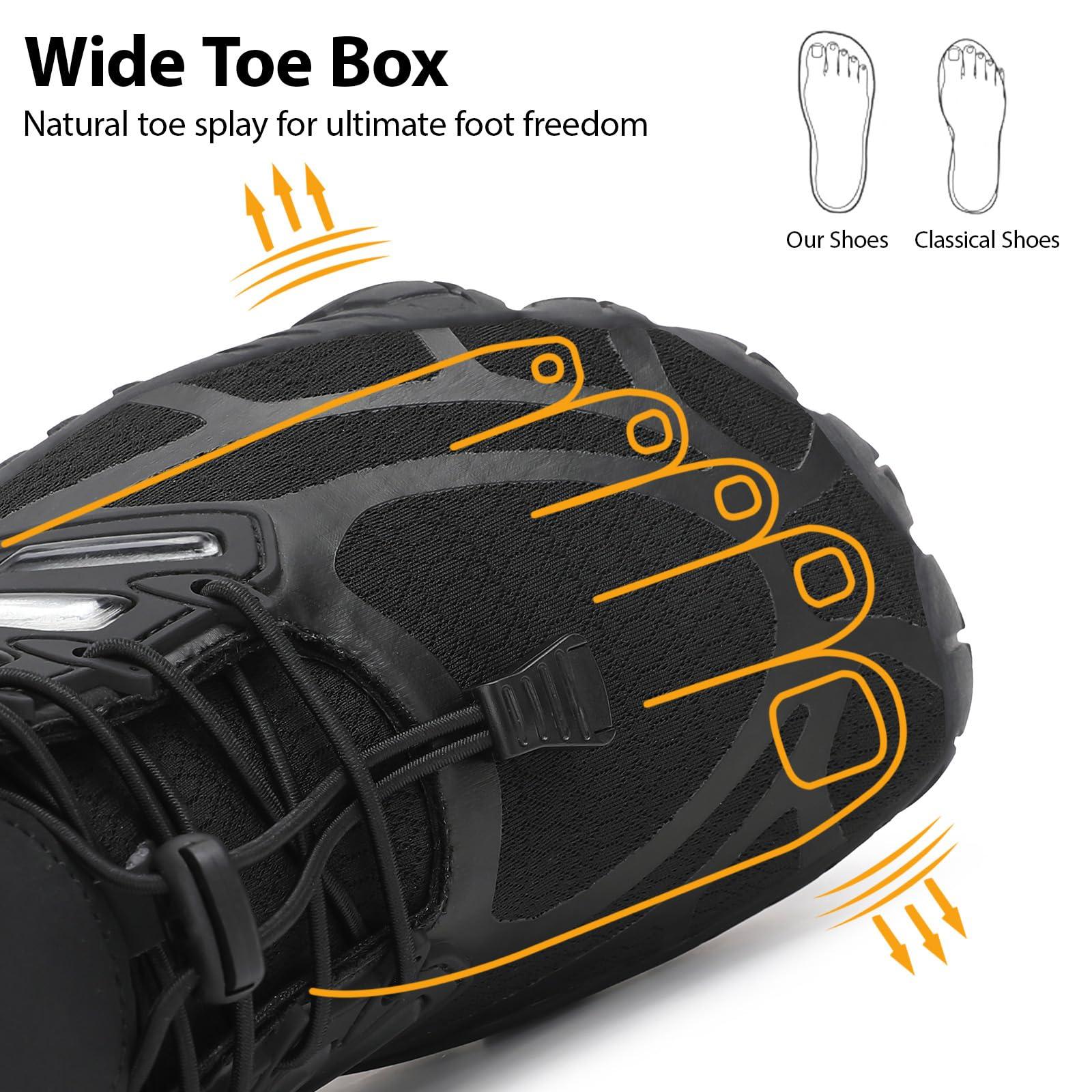 MeXYZ Barefoot Shoes Men Wide Toe Box Zero Drop Minimalist Shoes for Workout Cross-Trainer Walking Hiking Water Weightlifting Grounded Footwear - Image 3
