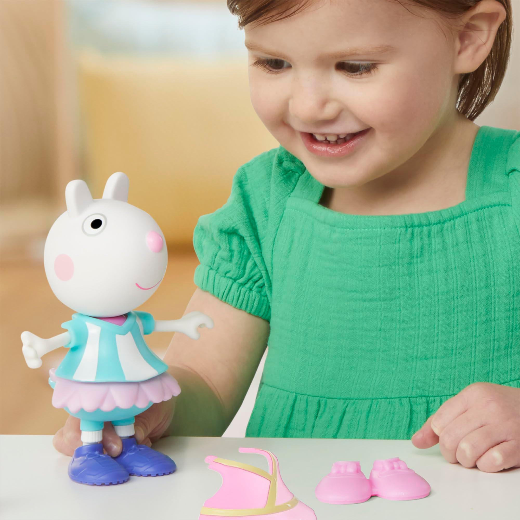 Peppa Pig Suzy Sheep-Up Figure with 6 Easy-On Fashion Accessories, 6-Inch Doll, Preschool Toys for Girls and Boys 3 and Up - Image 5