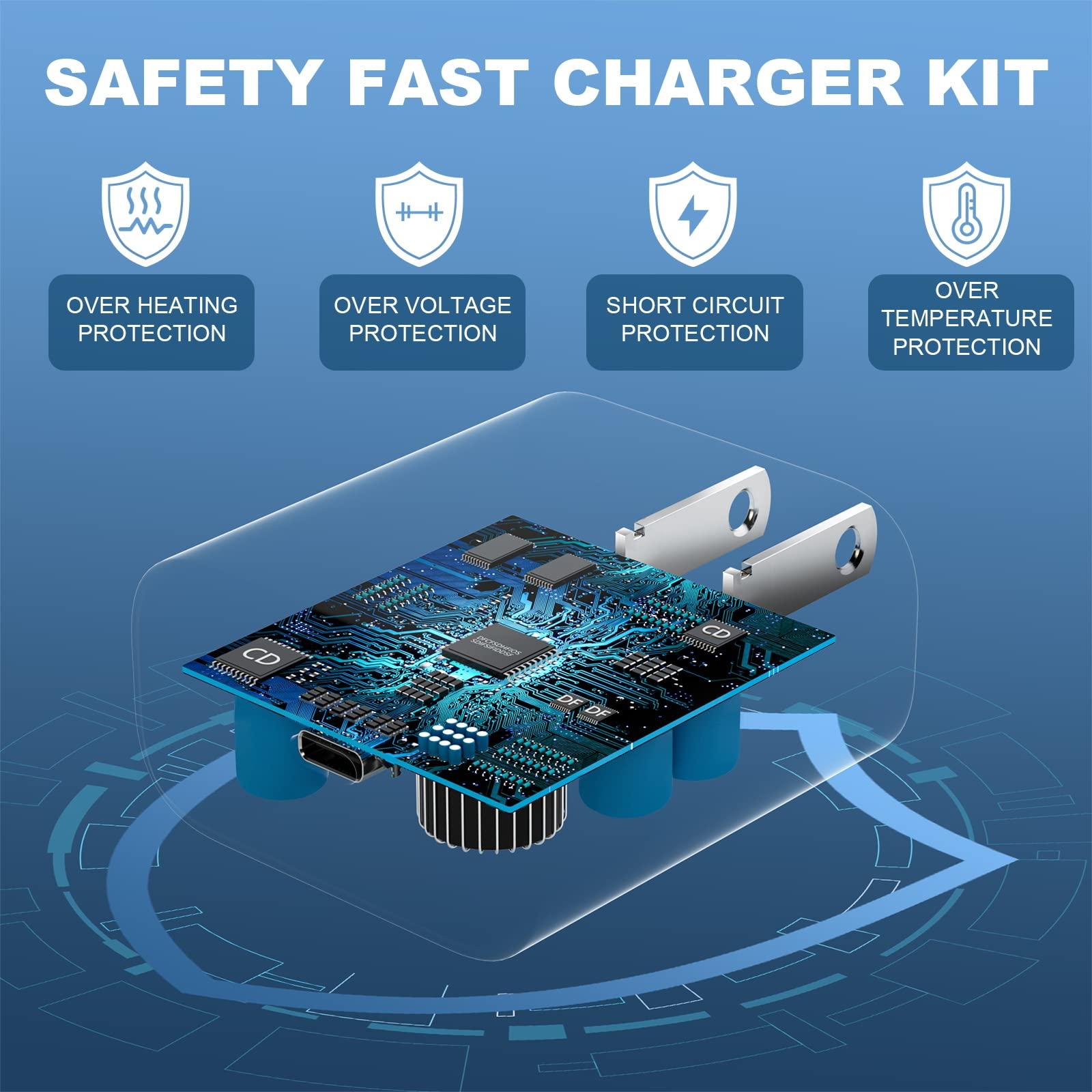 45W Super Fast Charger Type C, USB C Android Phone Charger Fast Charging Cord with 6.6ft Cable Compatible with Samsung Galaxy S25 Ultra/S25/S24/S23 Ultra/S22 Ultra/S20 Ultra/Note 10 Plus/Galaxy Tab S8 - Image 6