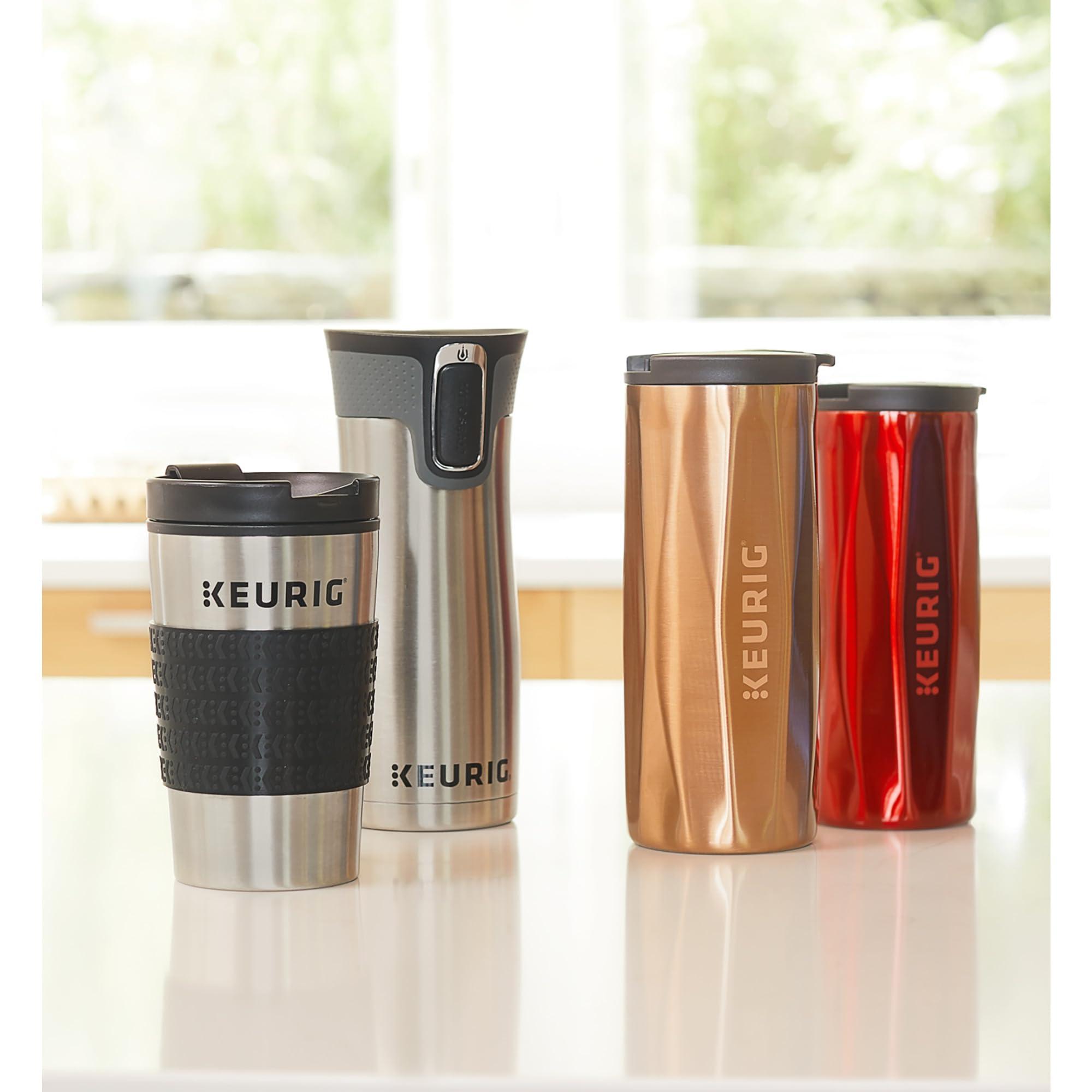 Keurig Travel Mug Fits K-Cup Pod Coffee Maker, 1 Count (Pack of 1), Stainless Steel - Image 2