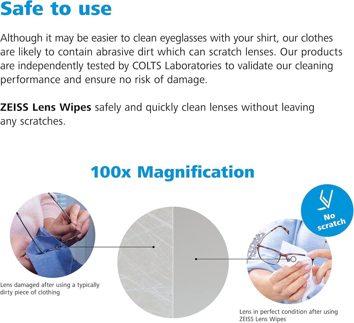 ZEISS Pre-Moistened Alcohol Wipes, Glasses Cleaner, 400 Count - Image 7